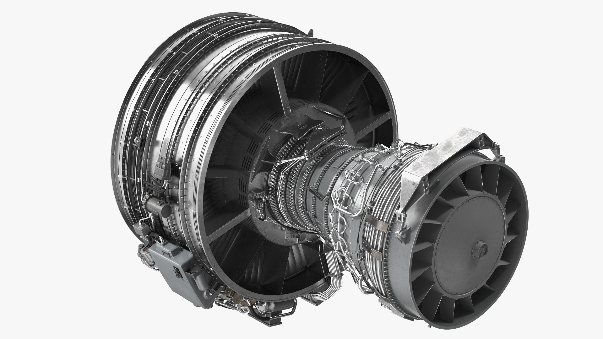 3D Aircraft Turbofan Engine CFM International CFM56 model