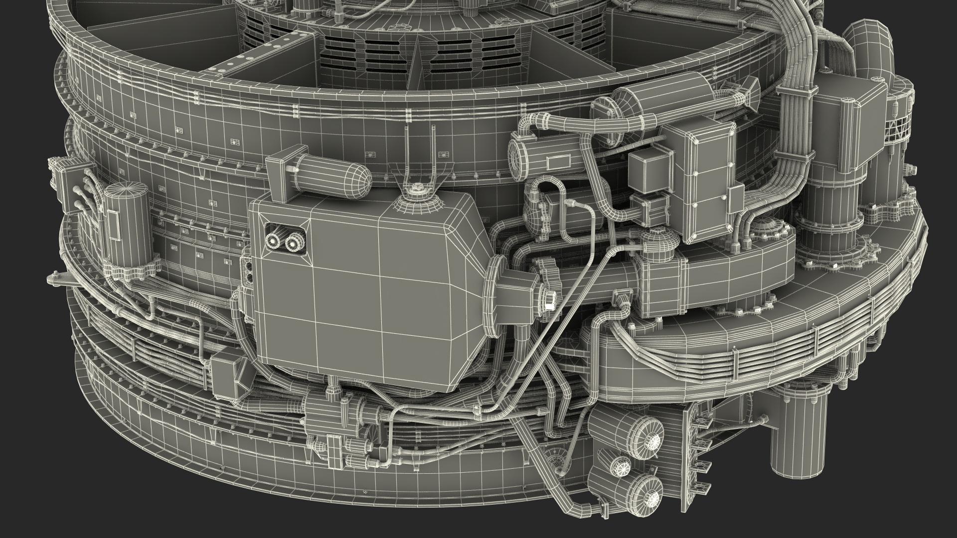 3D Aircraft Turbofan Engine CFM International CFM56 model