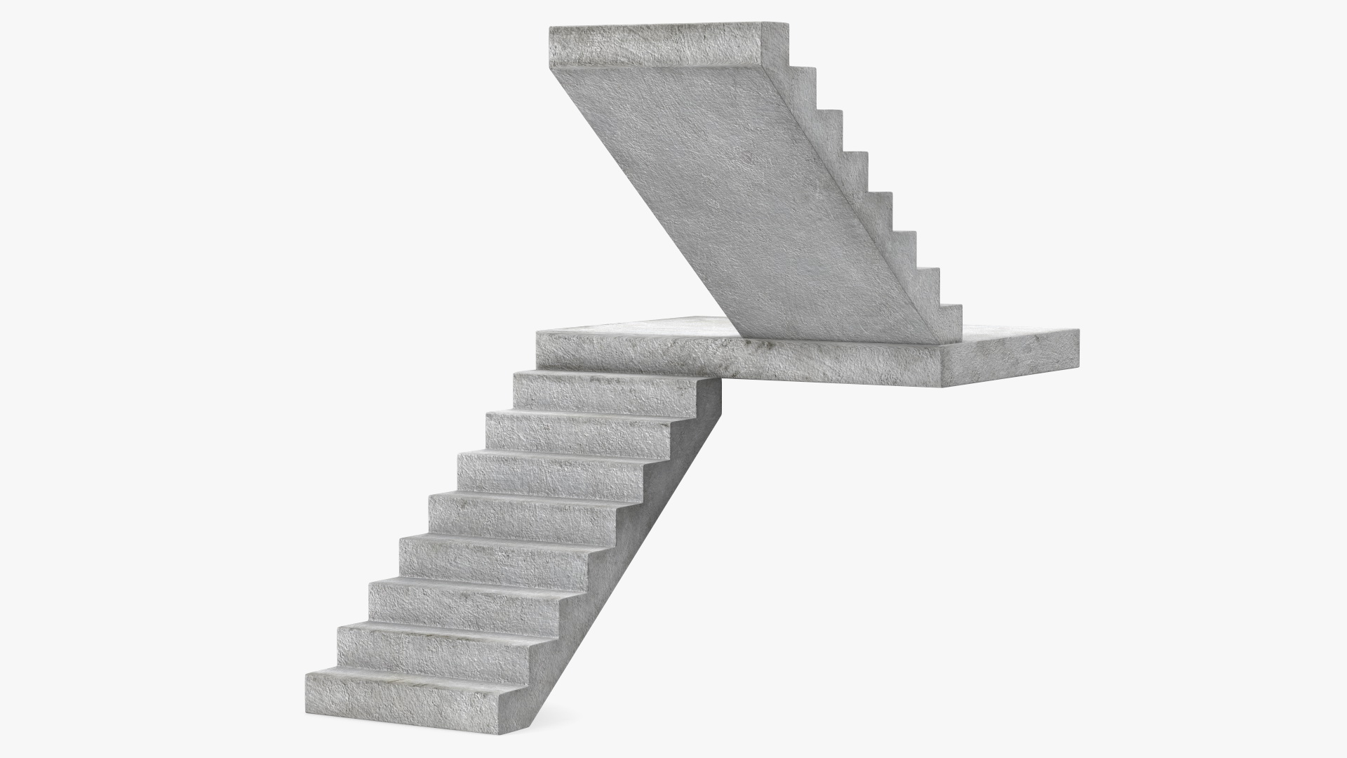 3D Precast Concrete Stairs model