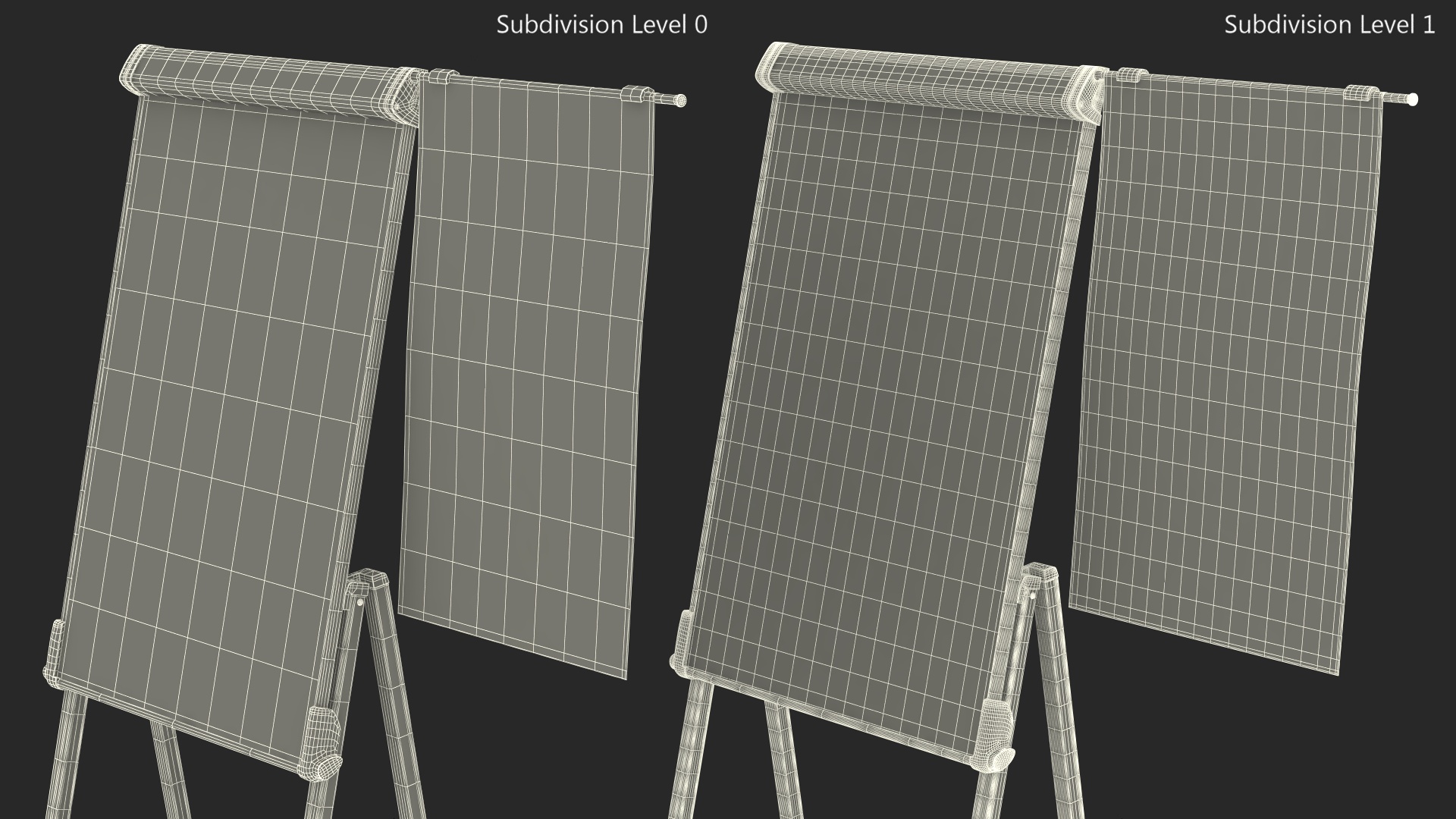 3D Folding Flip Chart model