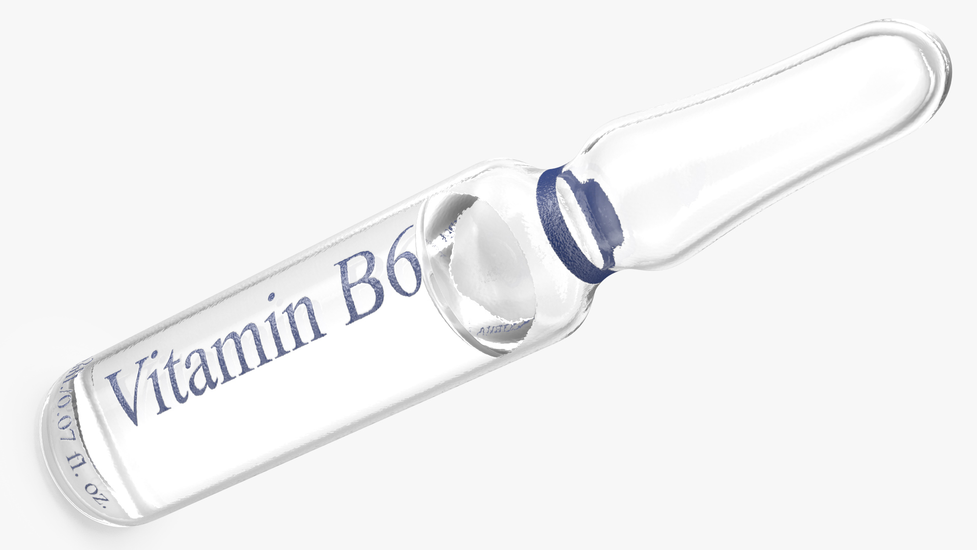 3D Vitamin B6 Pyridoxine 2ml Ampoule model