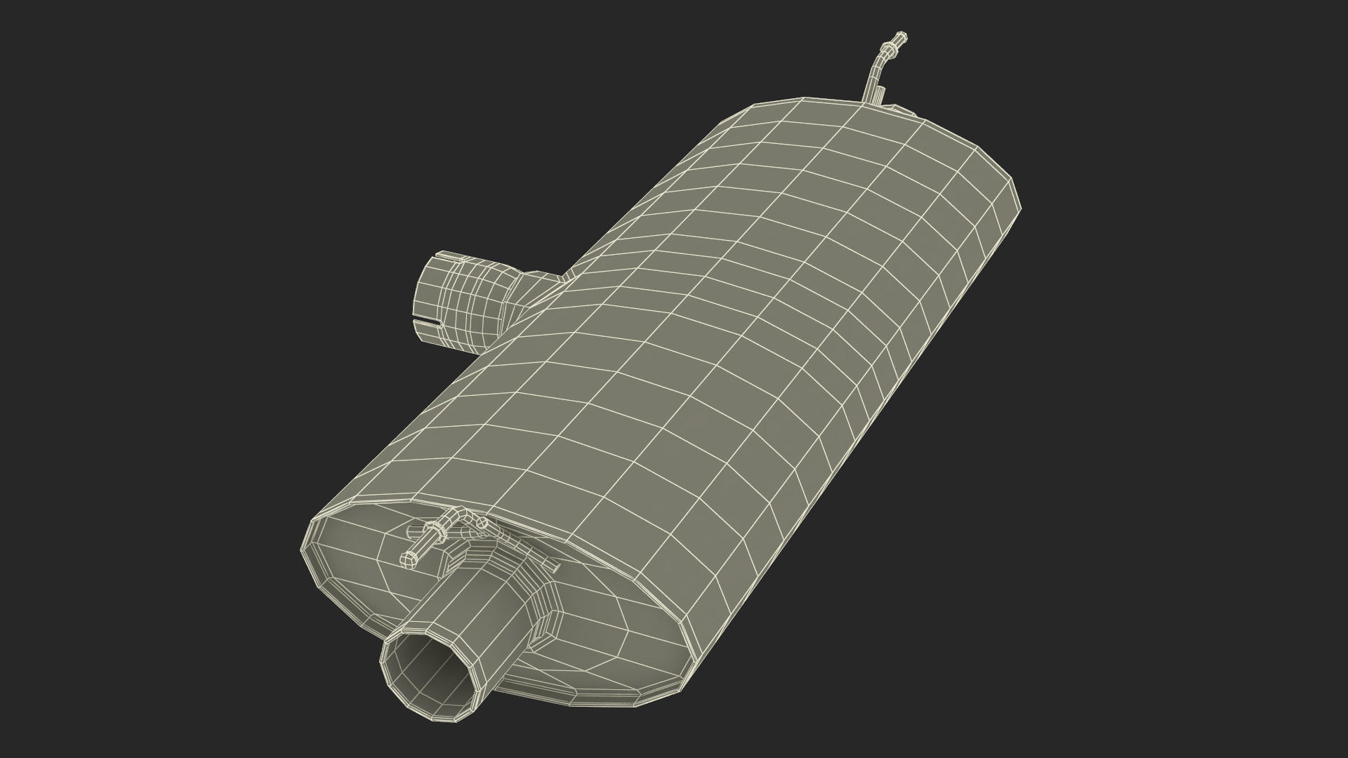 3D model Car Exhaust Silencer