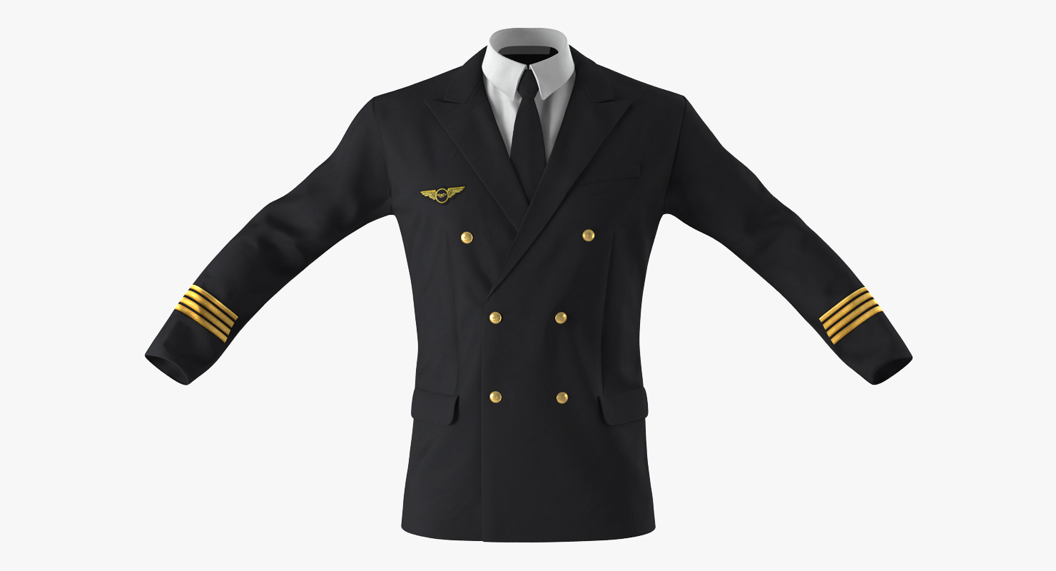 3D model Airline Pilot Jacket