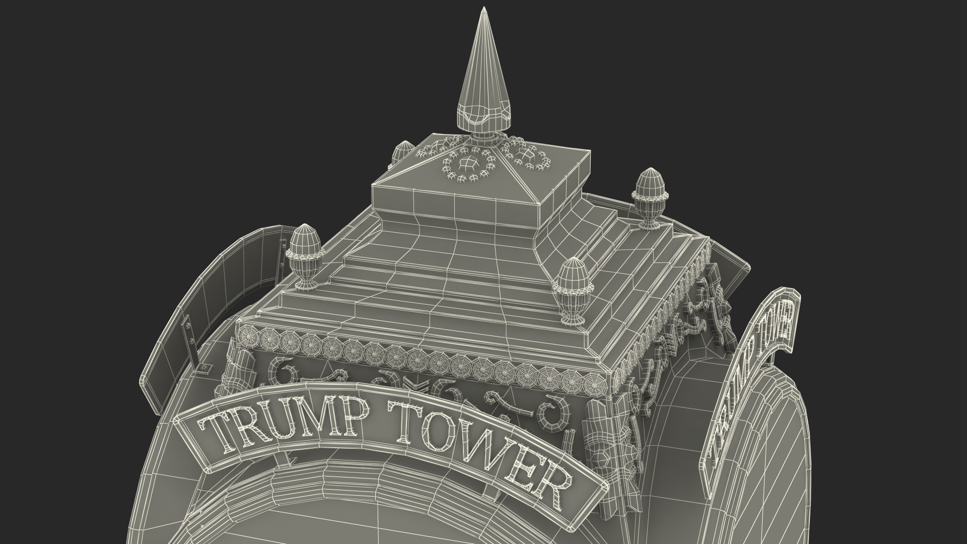 Trump Tower Clock 3D