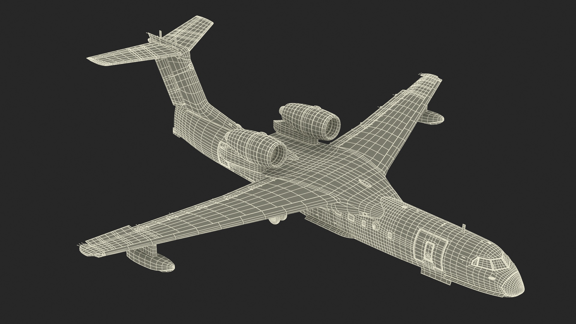 3D Beriev Be 200 Altair Aircraft Rigged