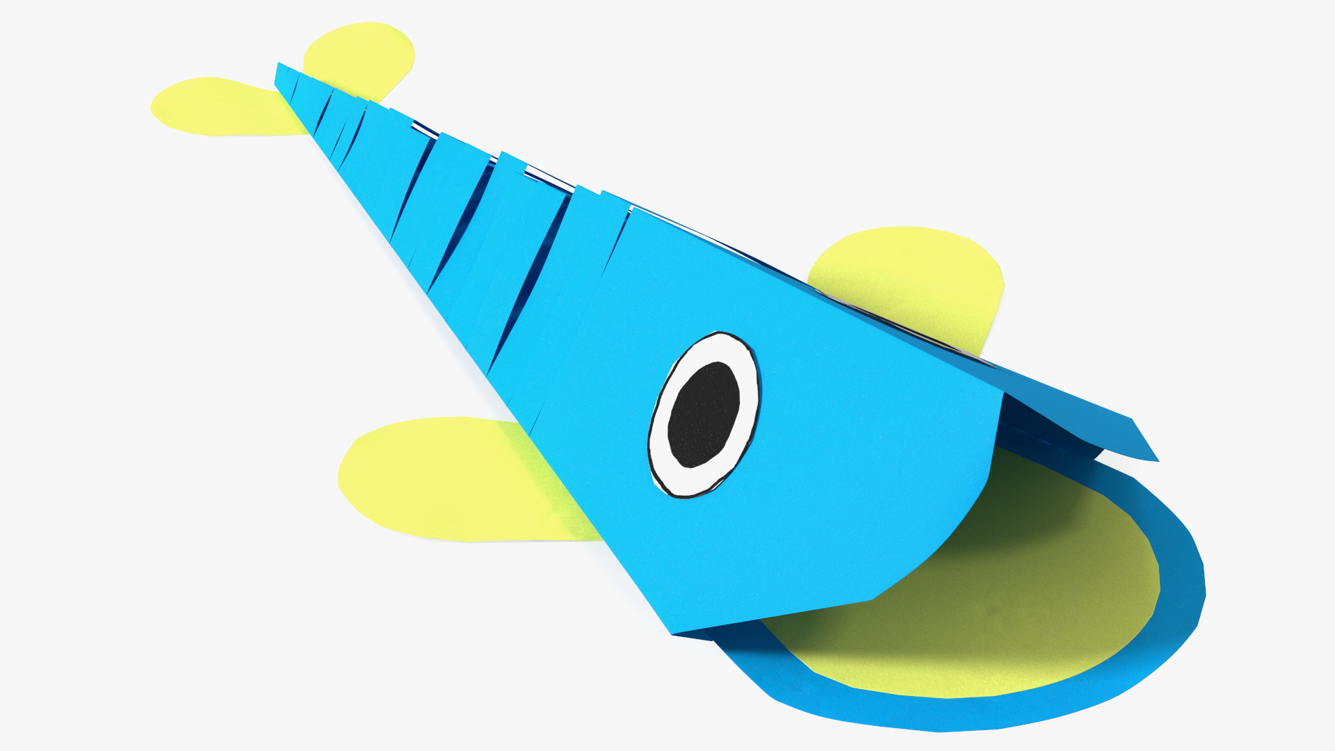 3D model Craft Paper Toy Fish