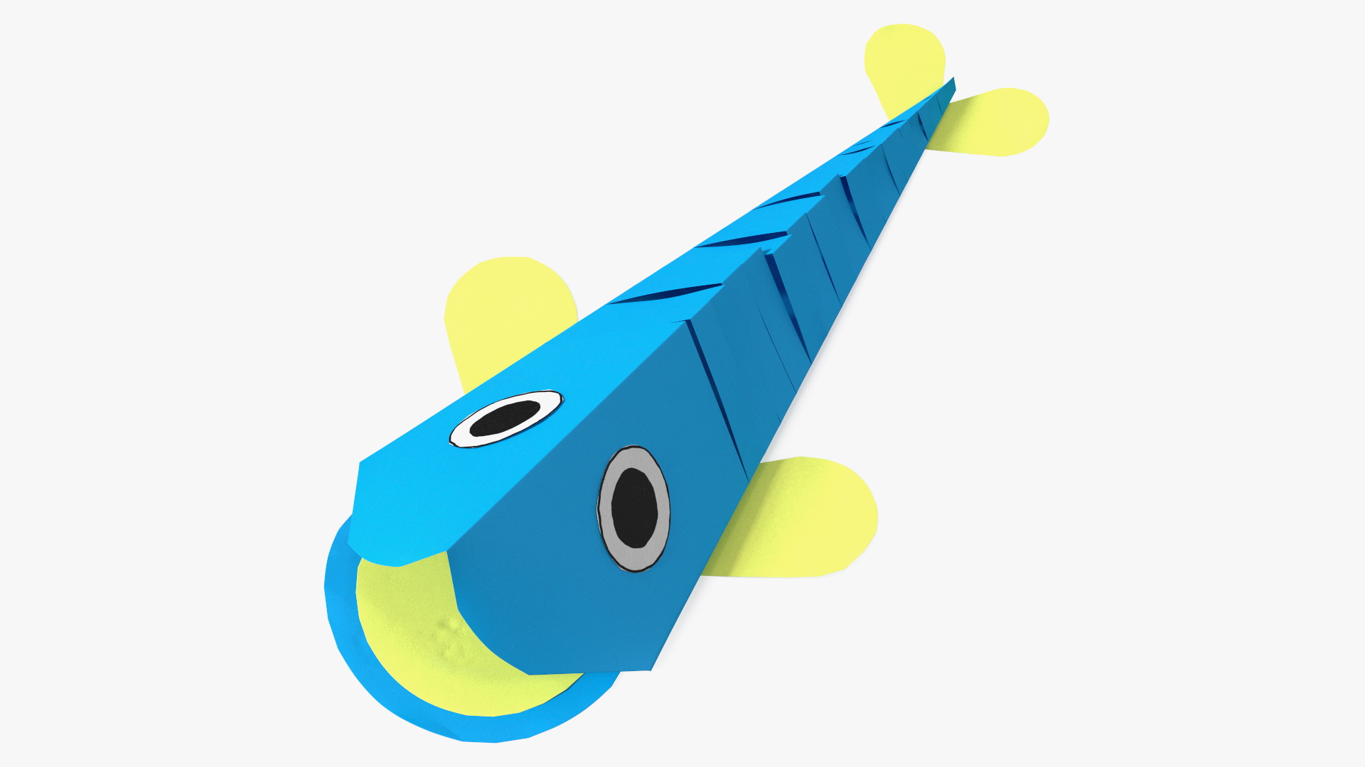 3D model Craft Paper Toy Fish