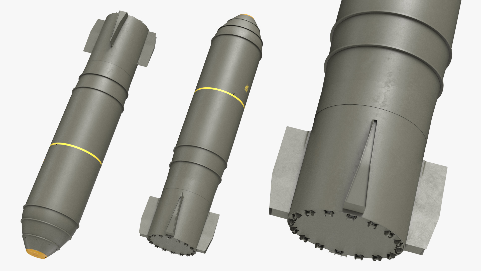 3D Military Thermonuclear Bomb MK-17 model