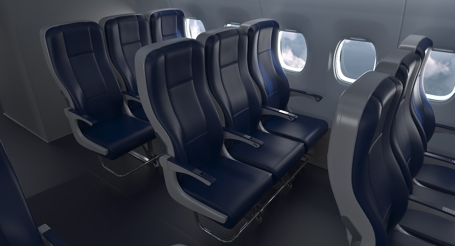 3D Boeing 737 900 with Interior Generic Rigged model