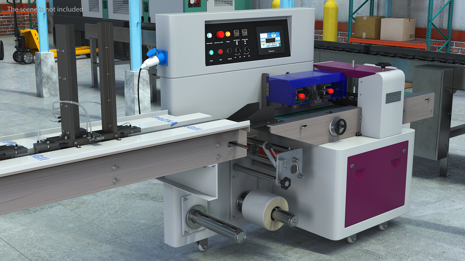 Automatic Packing Line Machine Fur 3D model