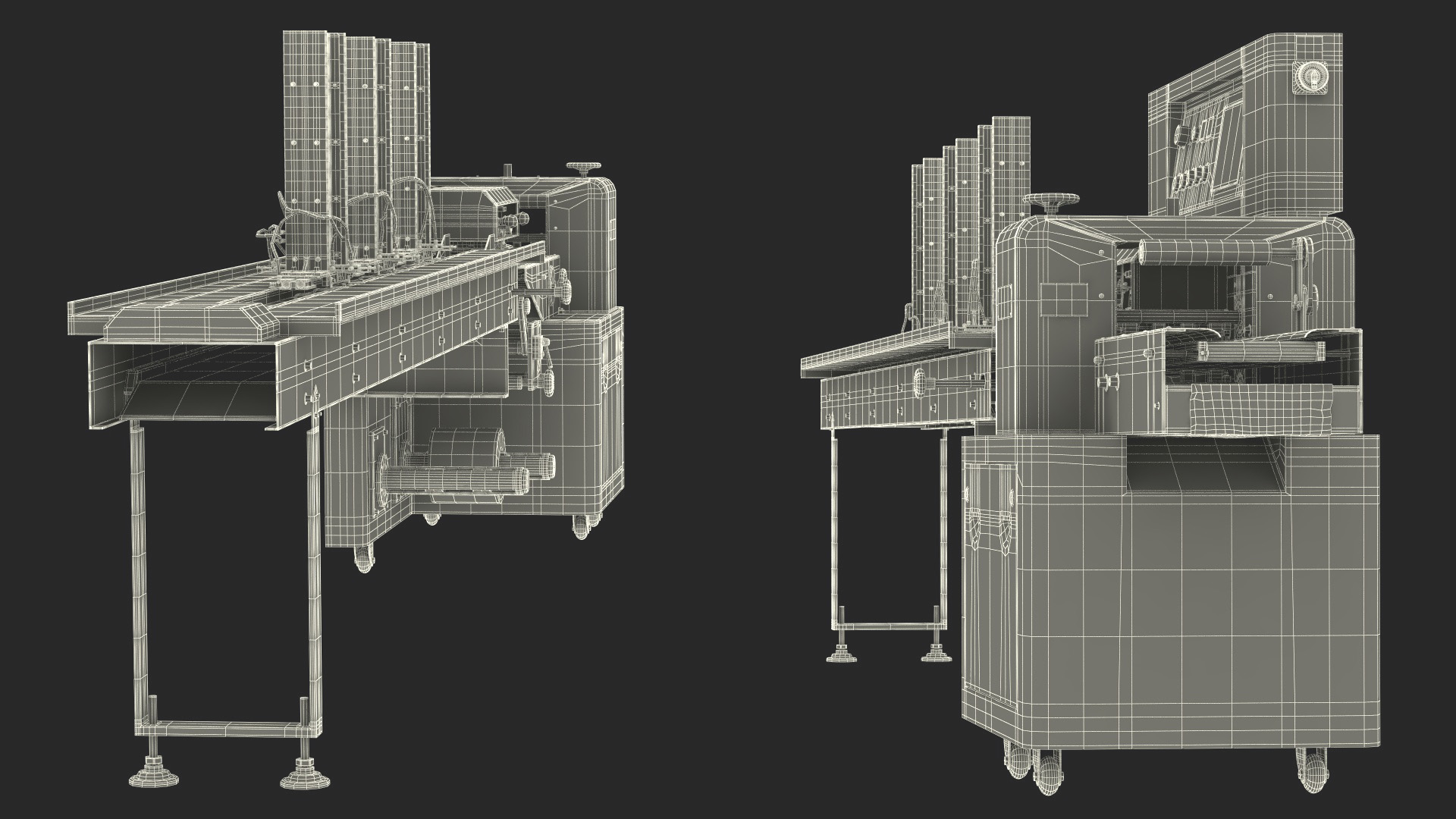 Automatic Packing Line Machine Fur 3D model