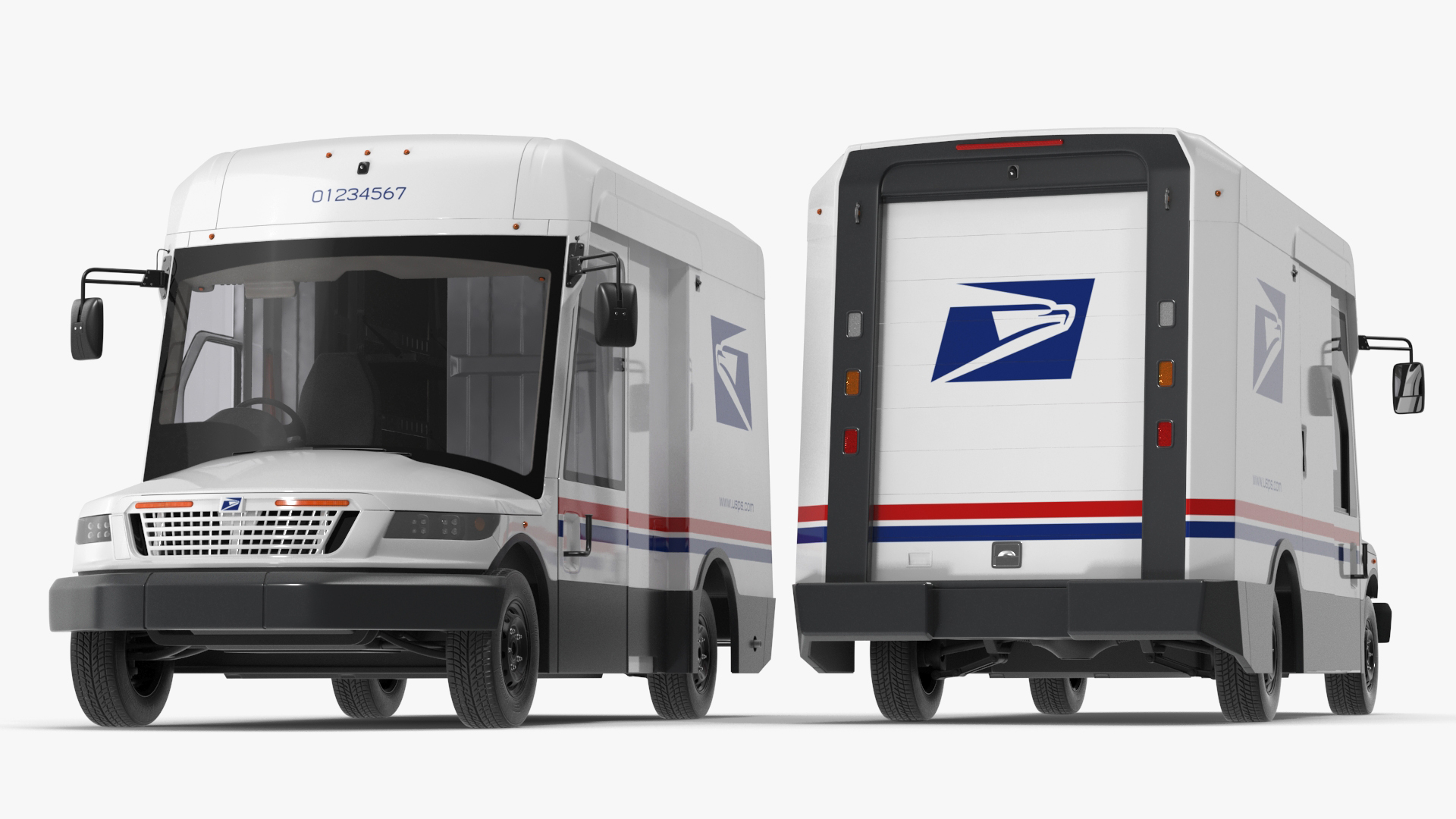 Next Generation US Mail Truck 3D model