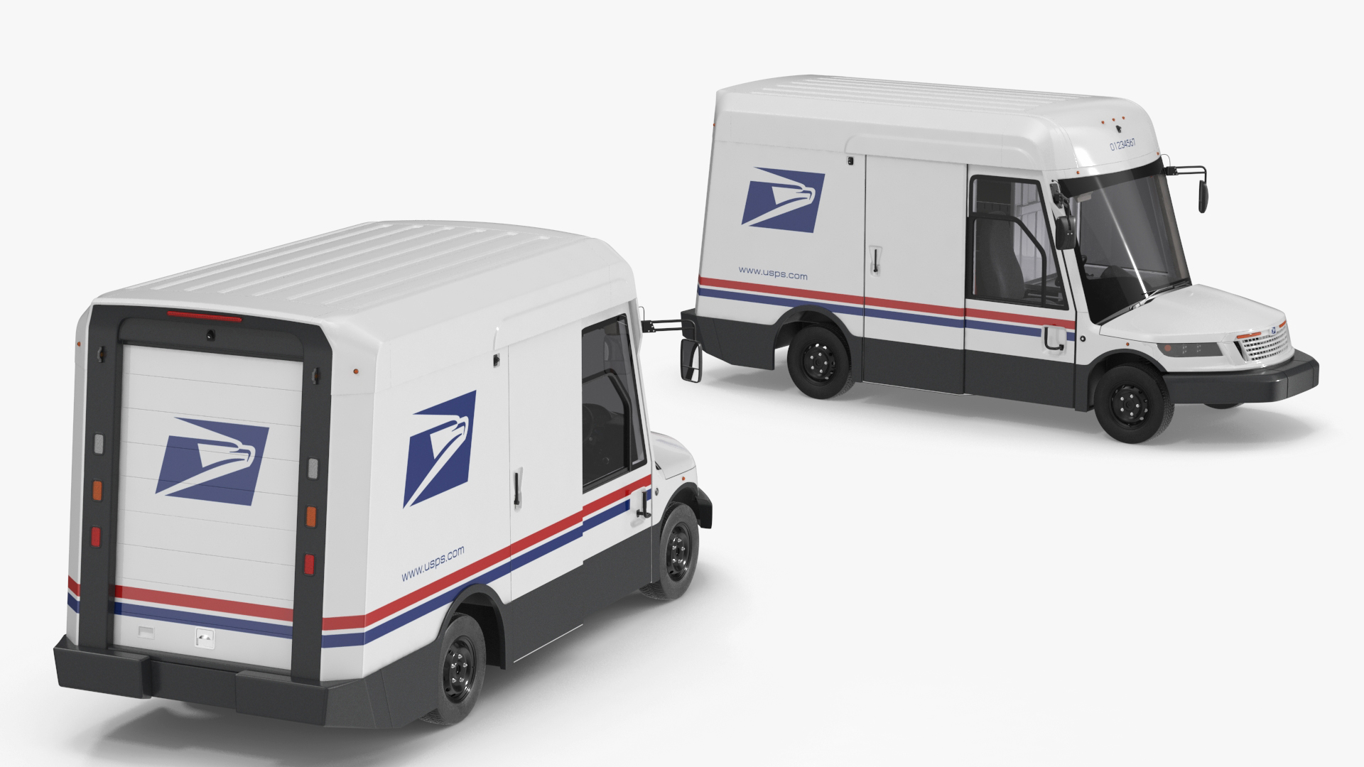 Next Generation US Mail Truck 3D model