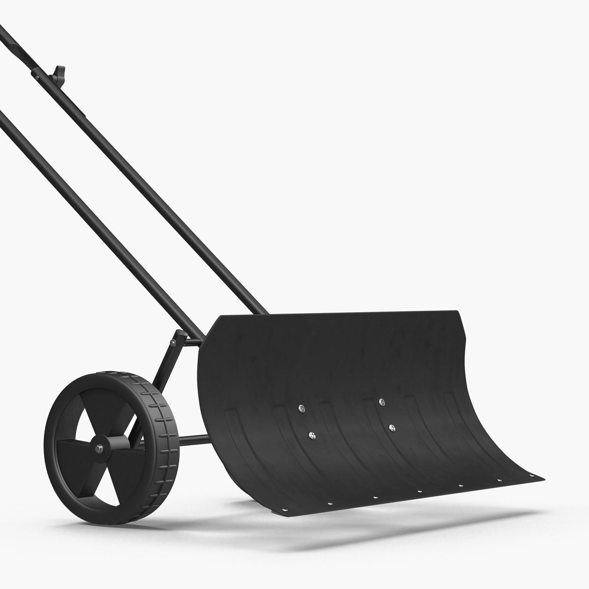 Wheeled Snow Pusher 3D model