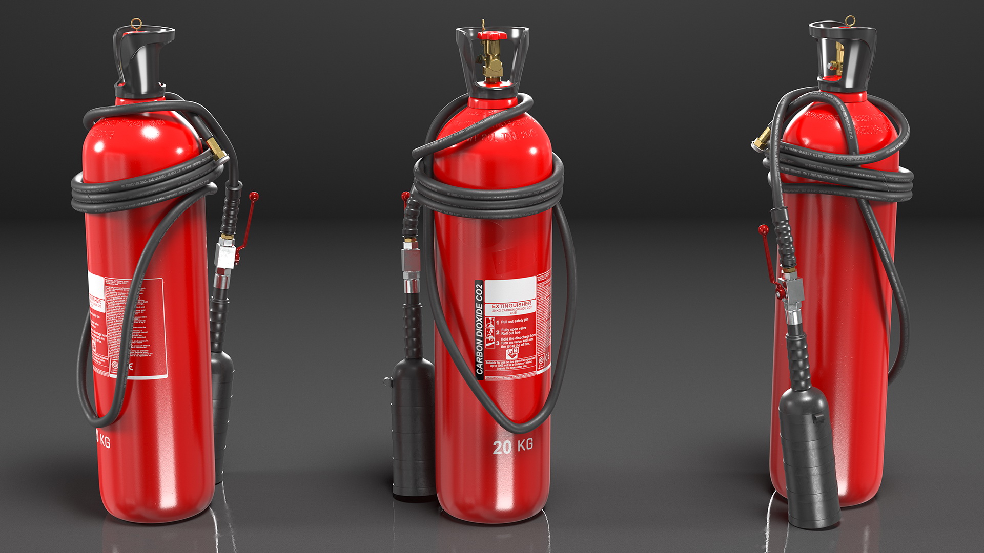 3D CO2 Fire Extinguisher 20Kg