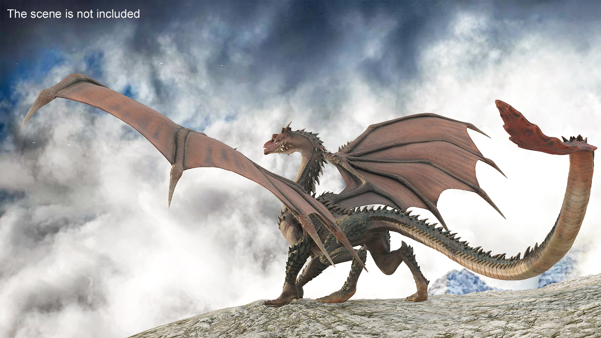 Walking Western Dragon 3D