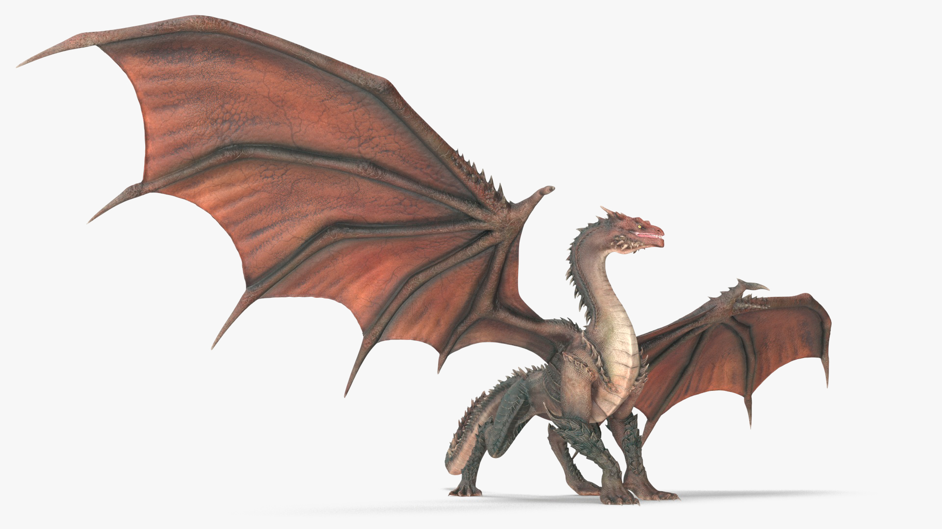 Walking Western Dragon 3D