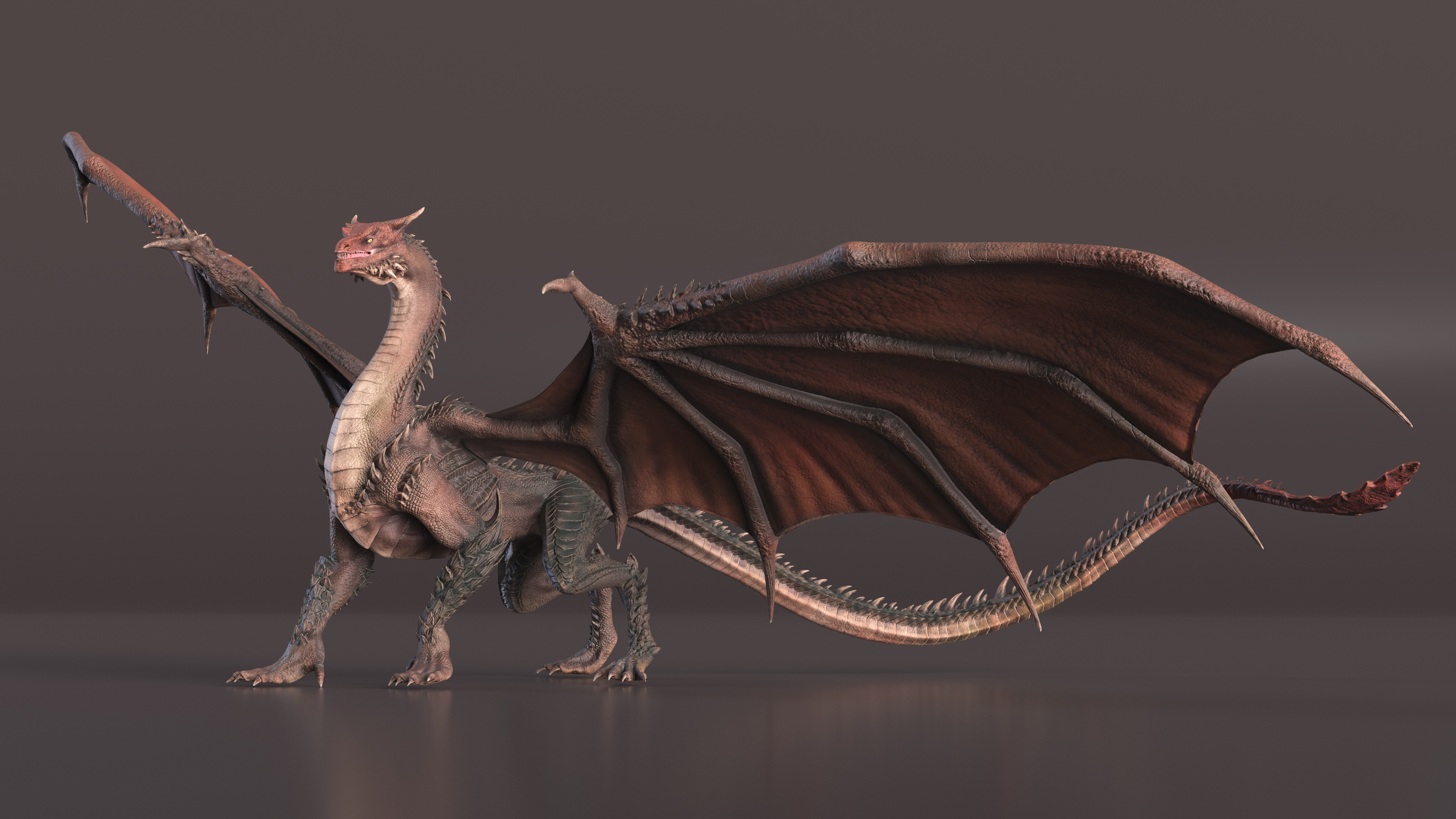 Walking Western Dragon 3D