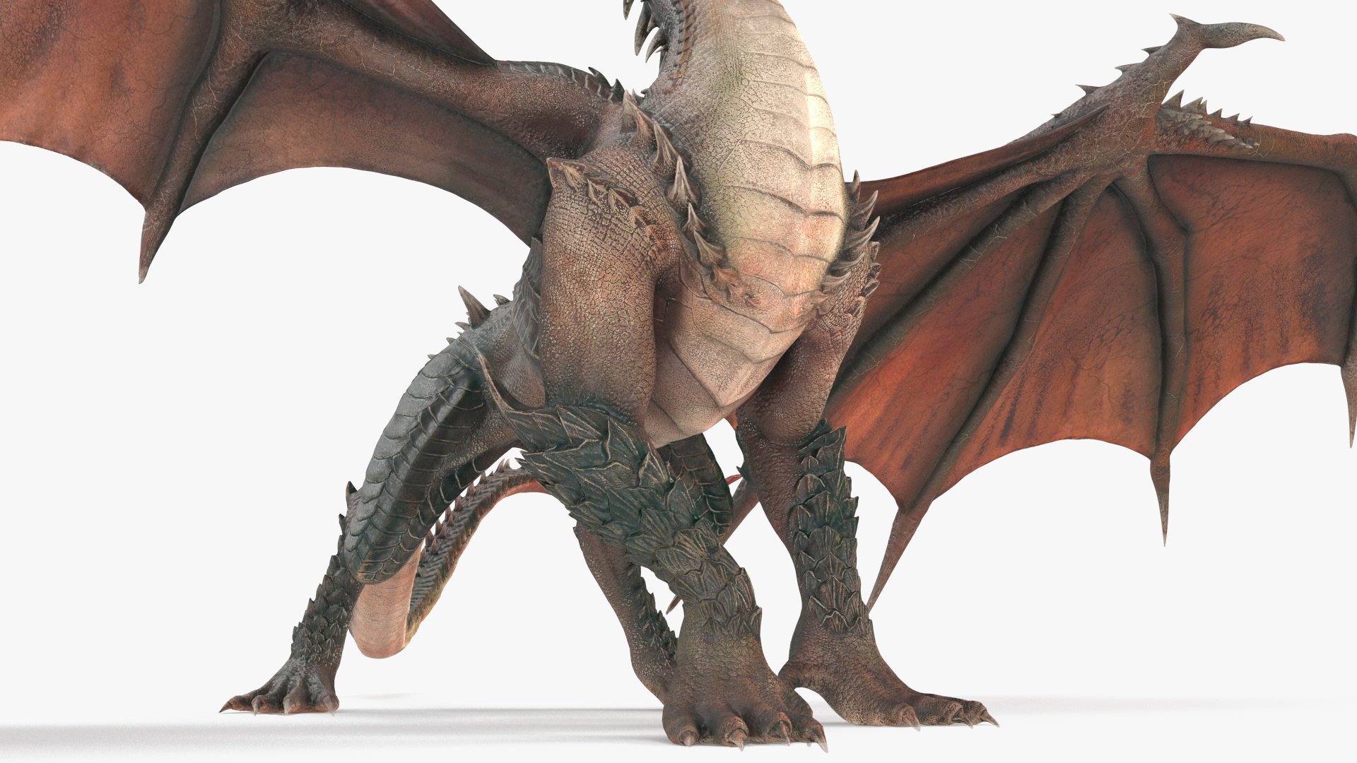 Walking Western Dragon 3D