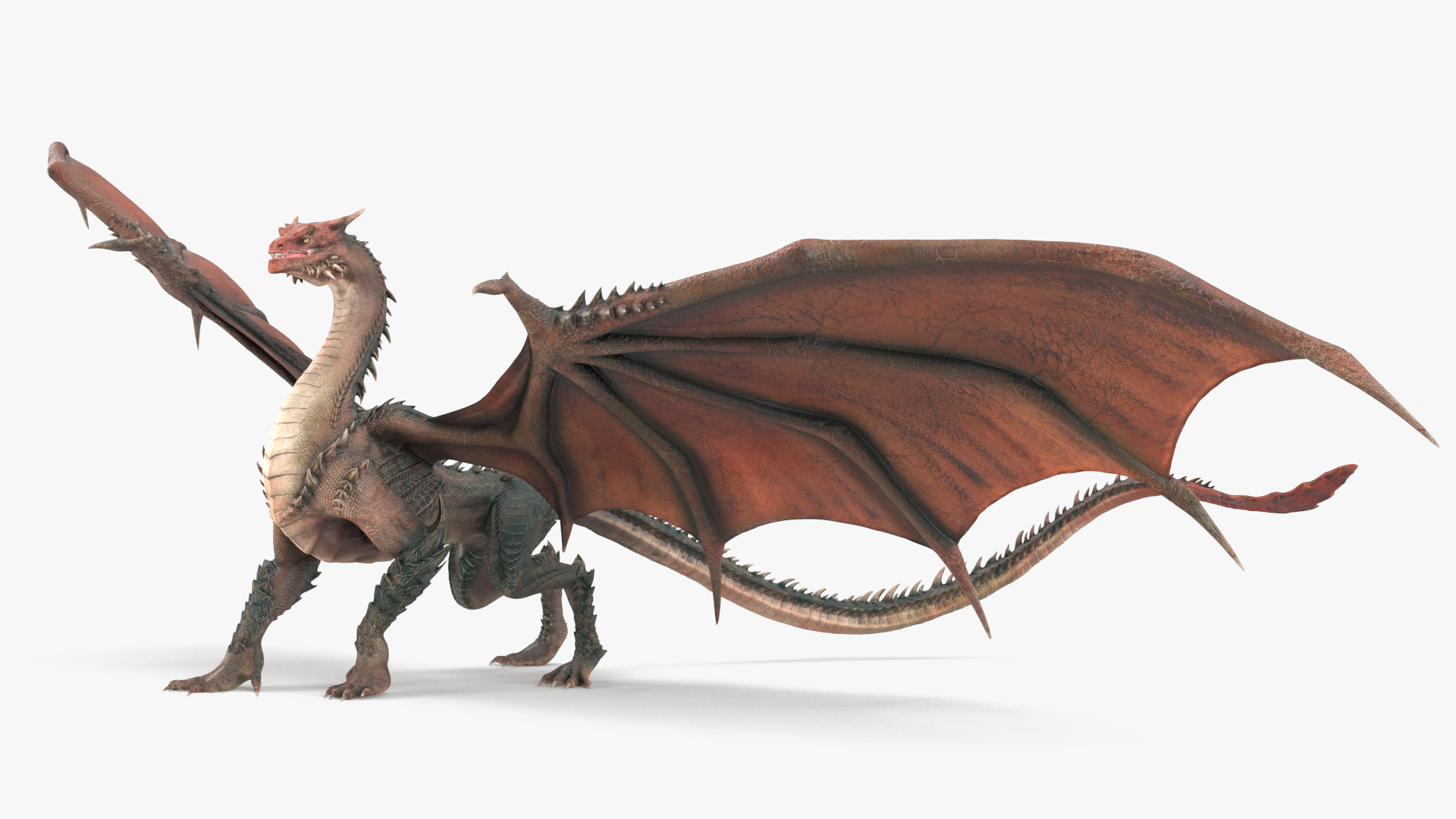 Walking Western Dragon 3D