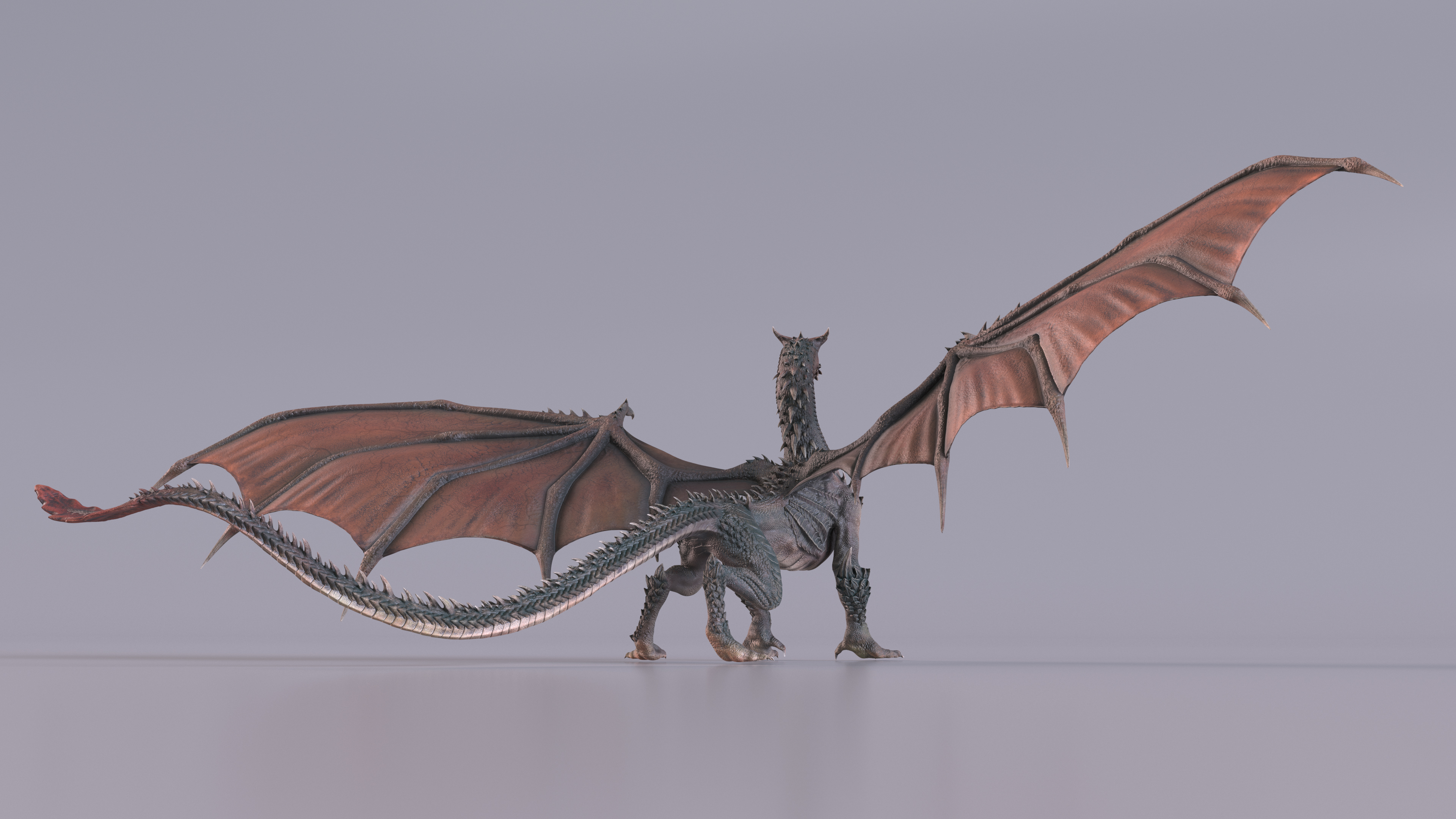 Walking Western Dragon 3D