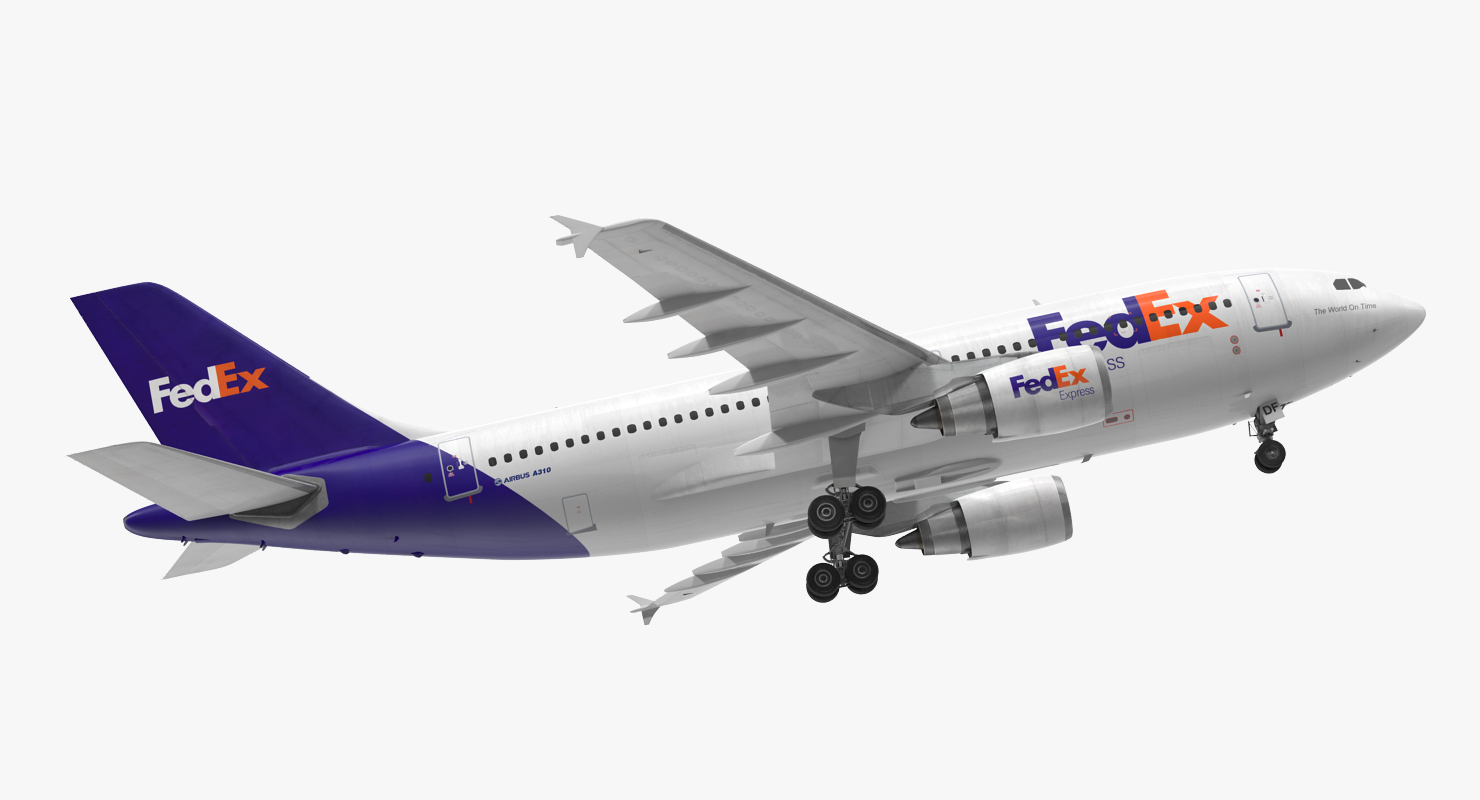 3D Airbus A310 300 FedEx