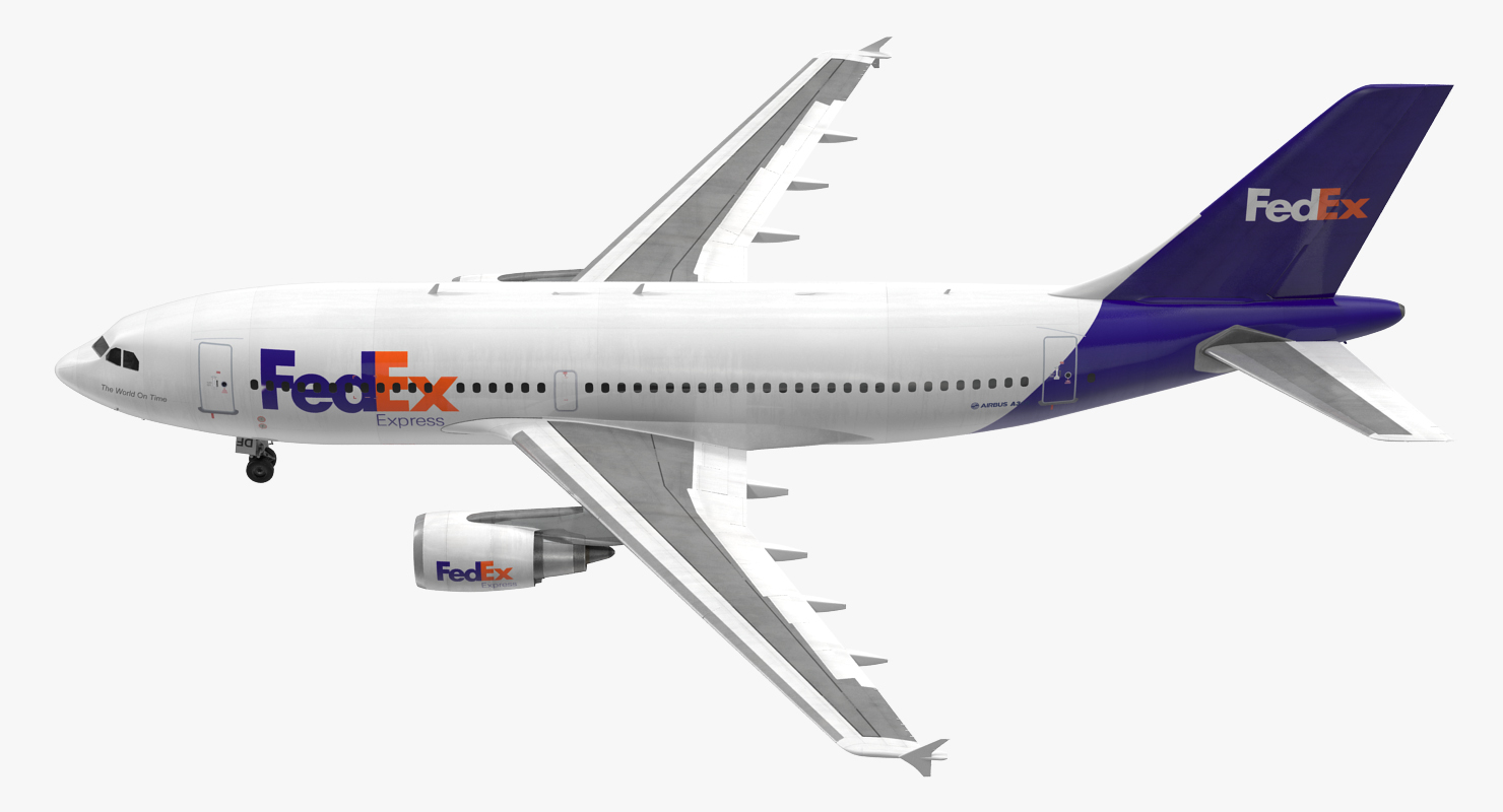 3D Airbus A310 300 FedEx