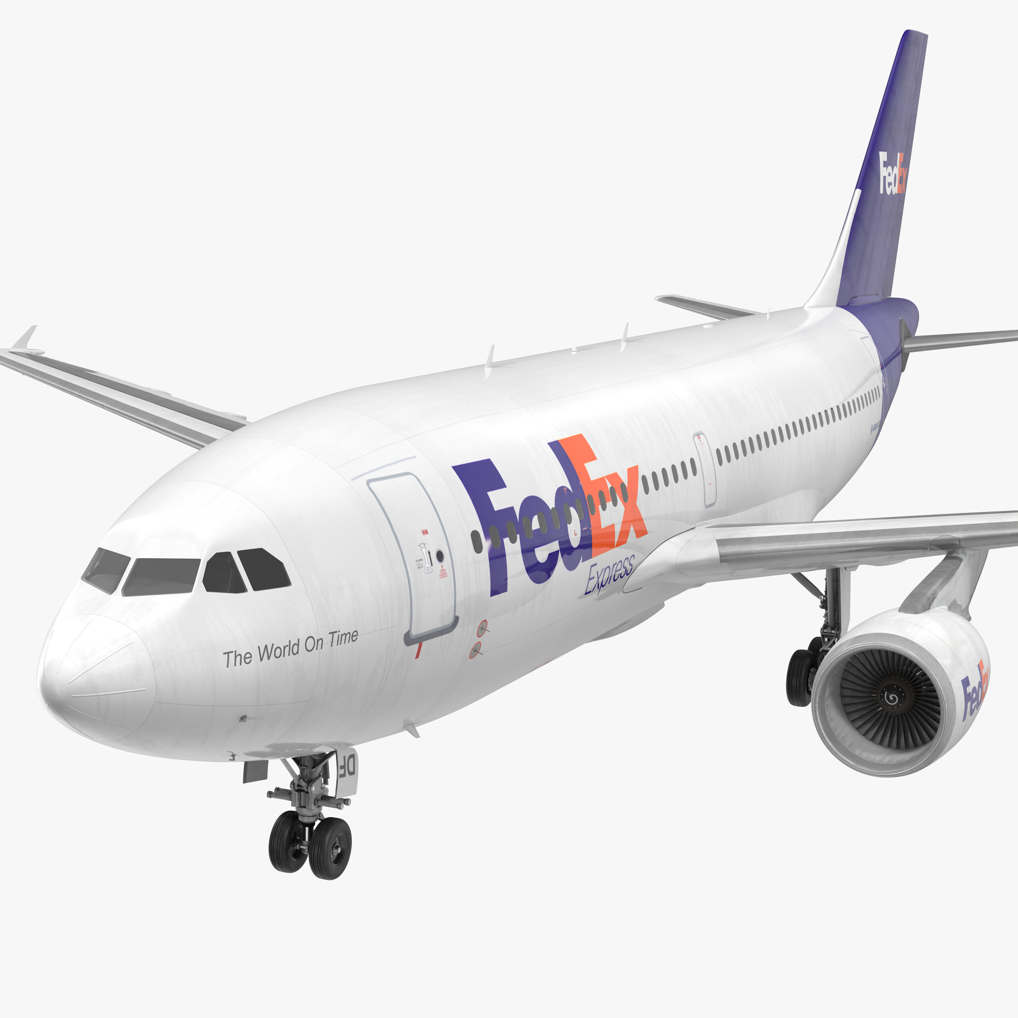 3D Airbus A310 300 FedEx