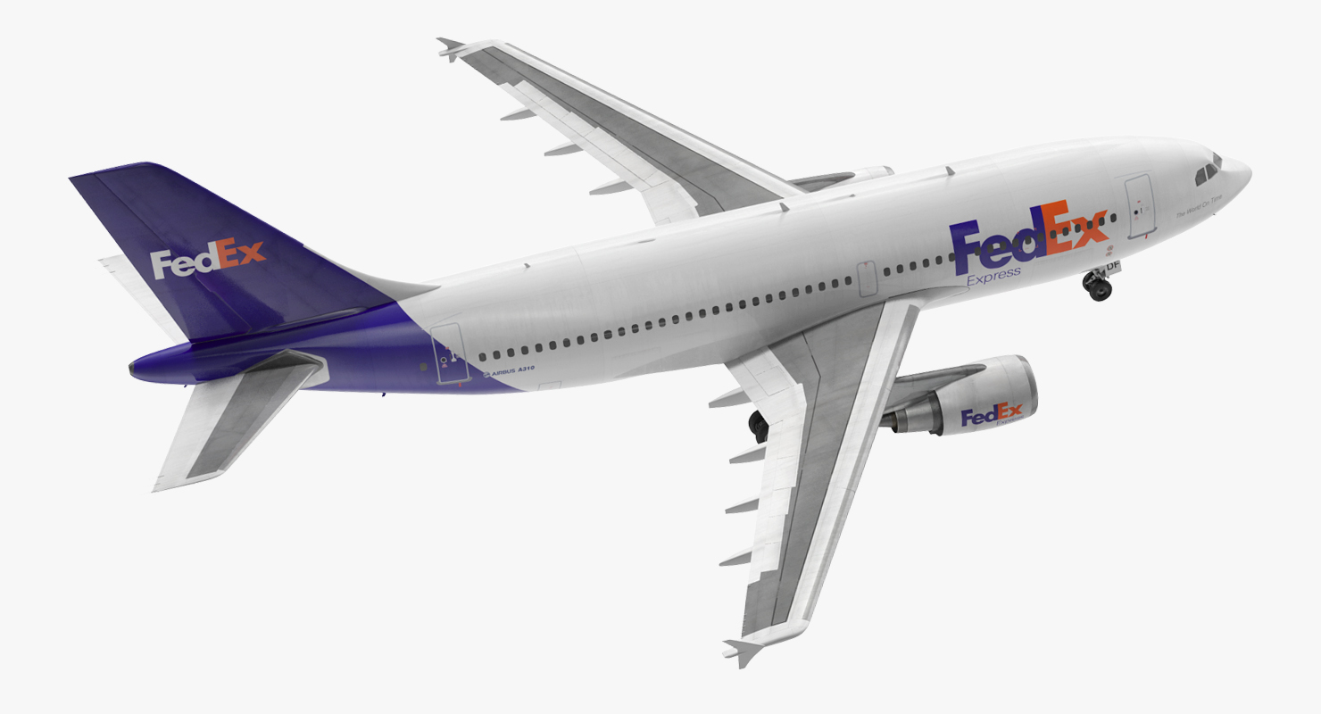 3D Airbus A310 300 FedEx