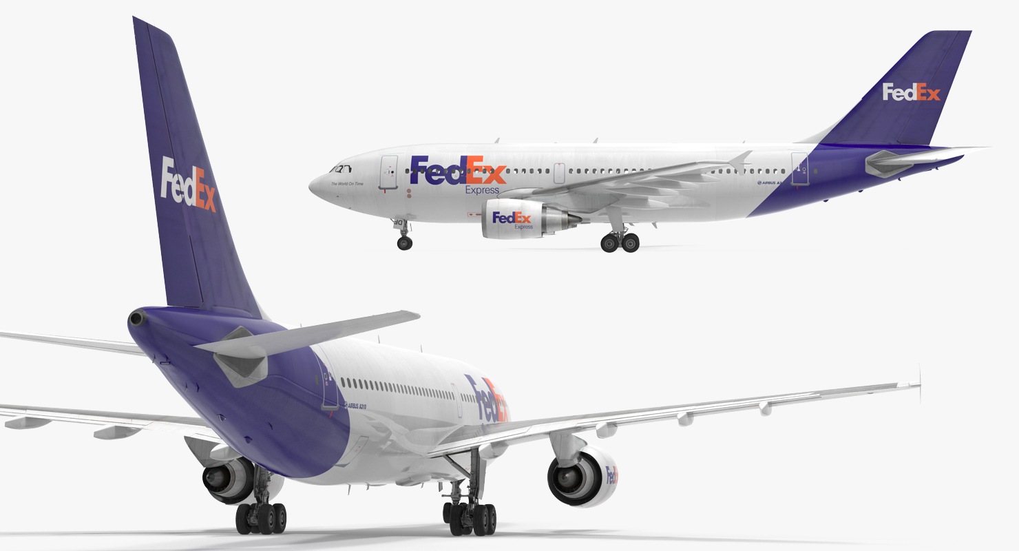 3D Airbus A310 300 FedEx