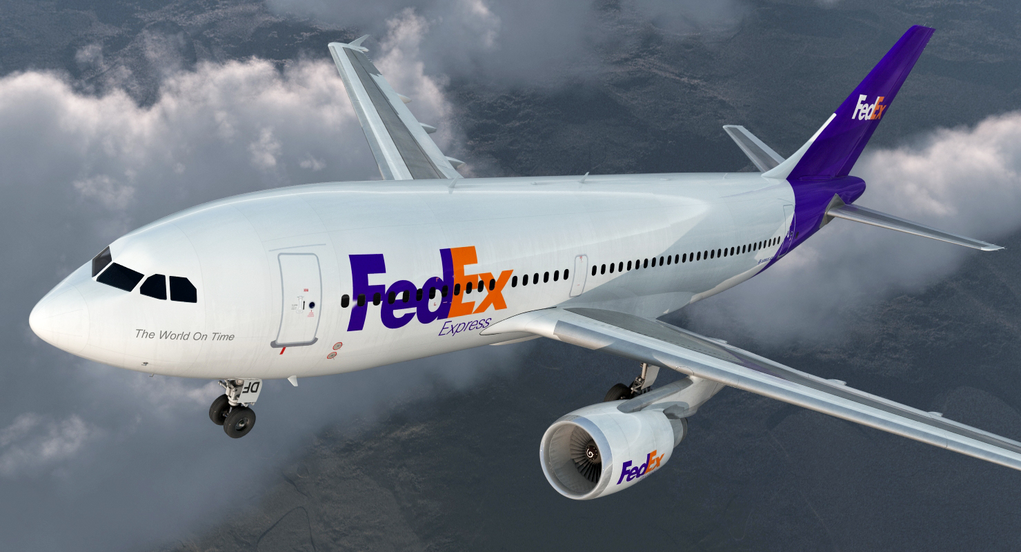 3D Airbus A310 300 FedEx