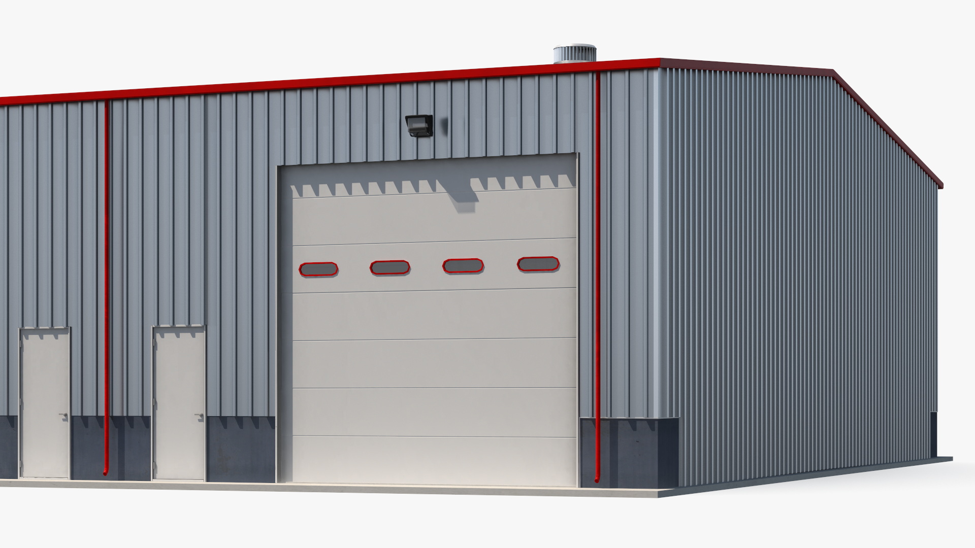 Industrial Warehouse Building 3D model