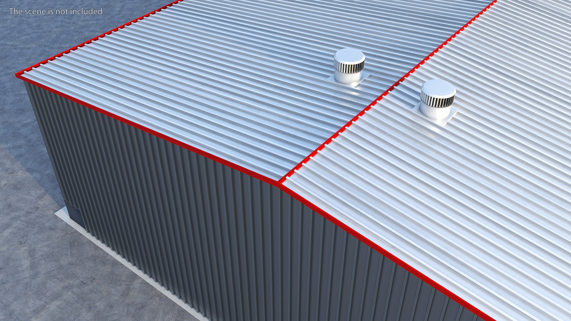 Industrial Warehouse Building 3D model