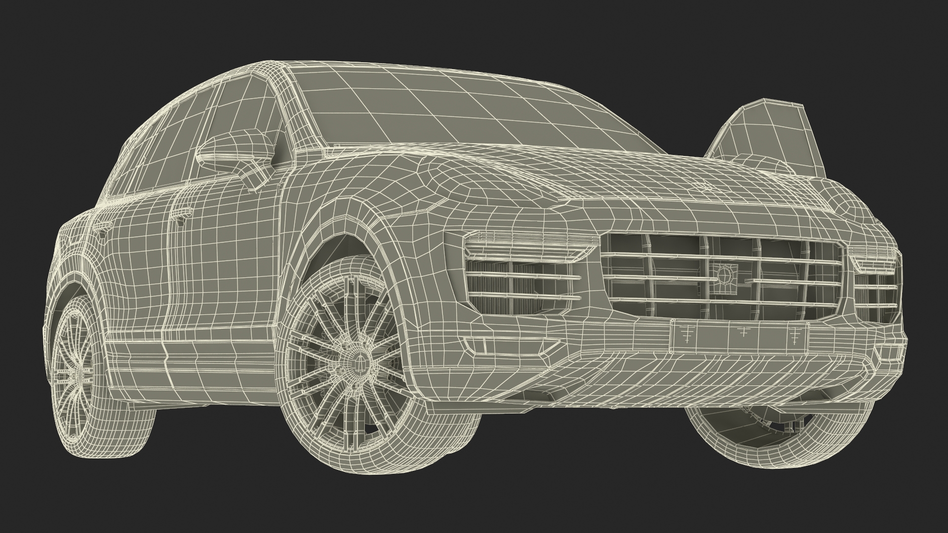 3D 2015 Porsche Cayenne S Rigged for Maya model