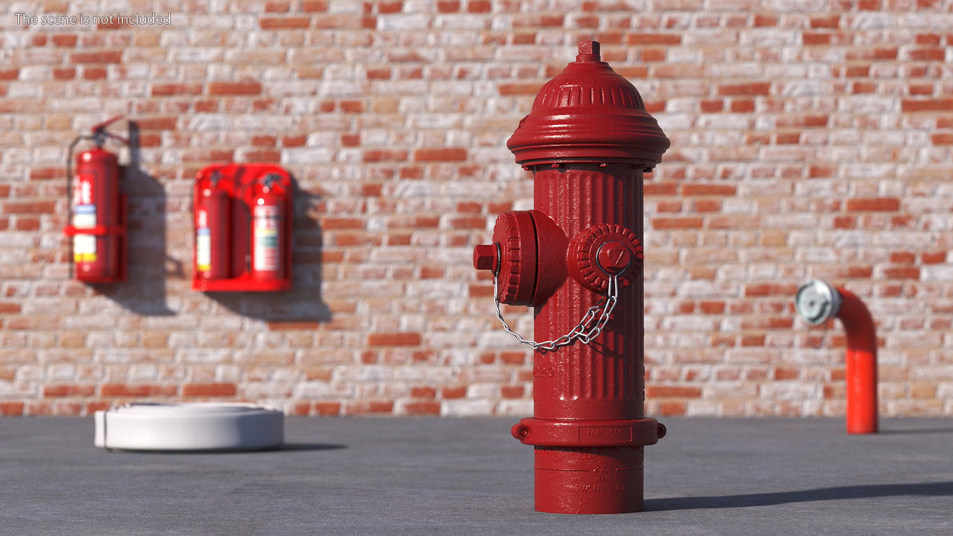 Classic Street Fire Hydrant 3D