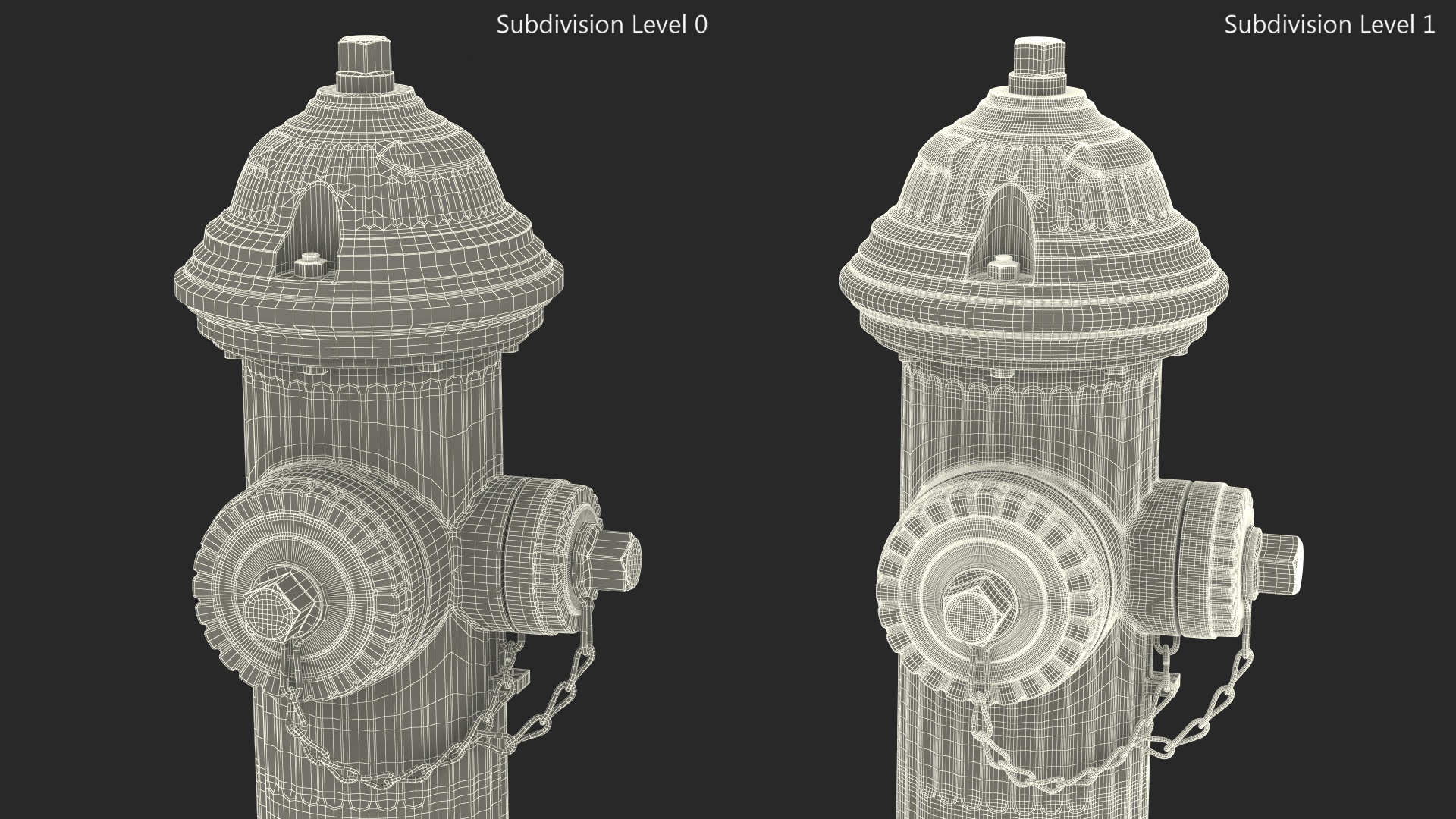 Classic Street Fire Hydrant 3D