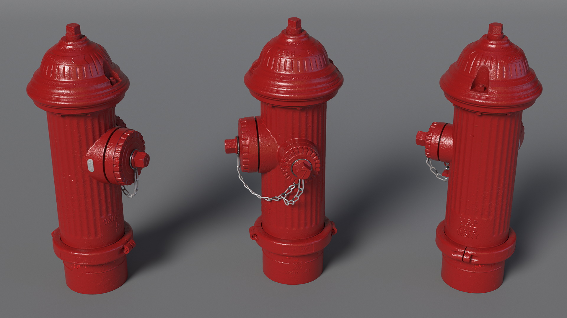 Classic Street Fire Hydrant 3D