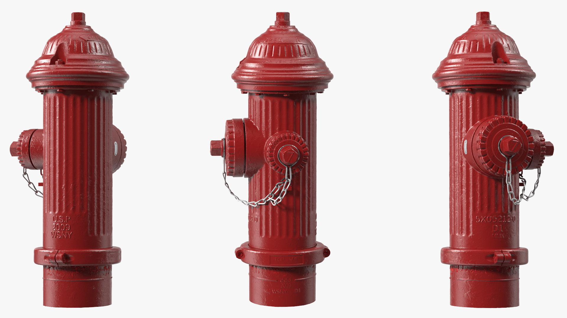 Classic Street Fire Hydrant 3D