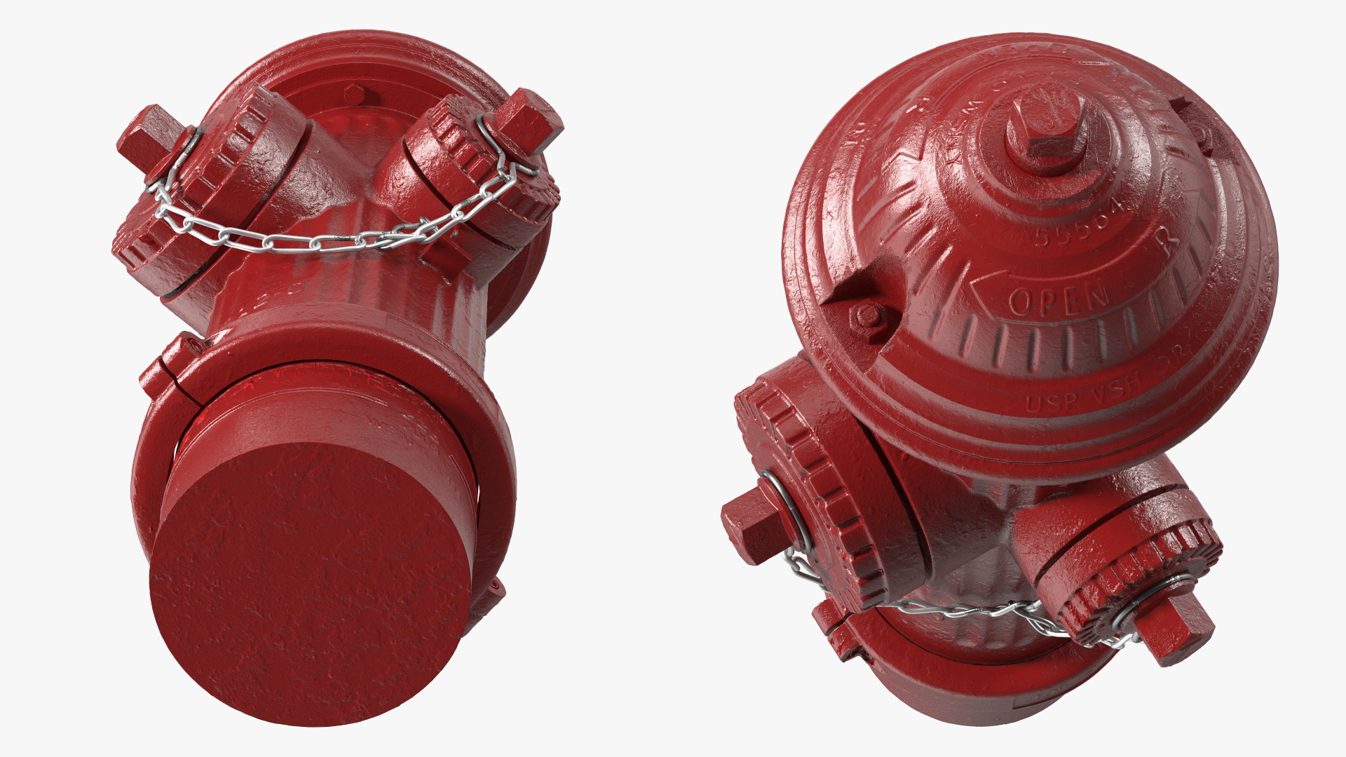 Classic Street Fire Hydrant 3D