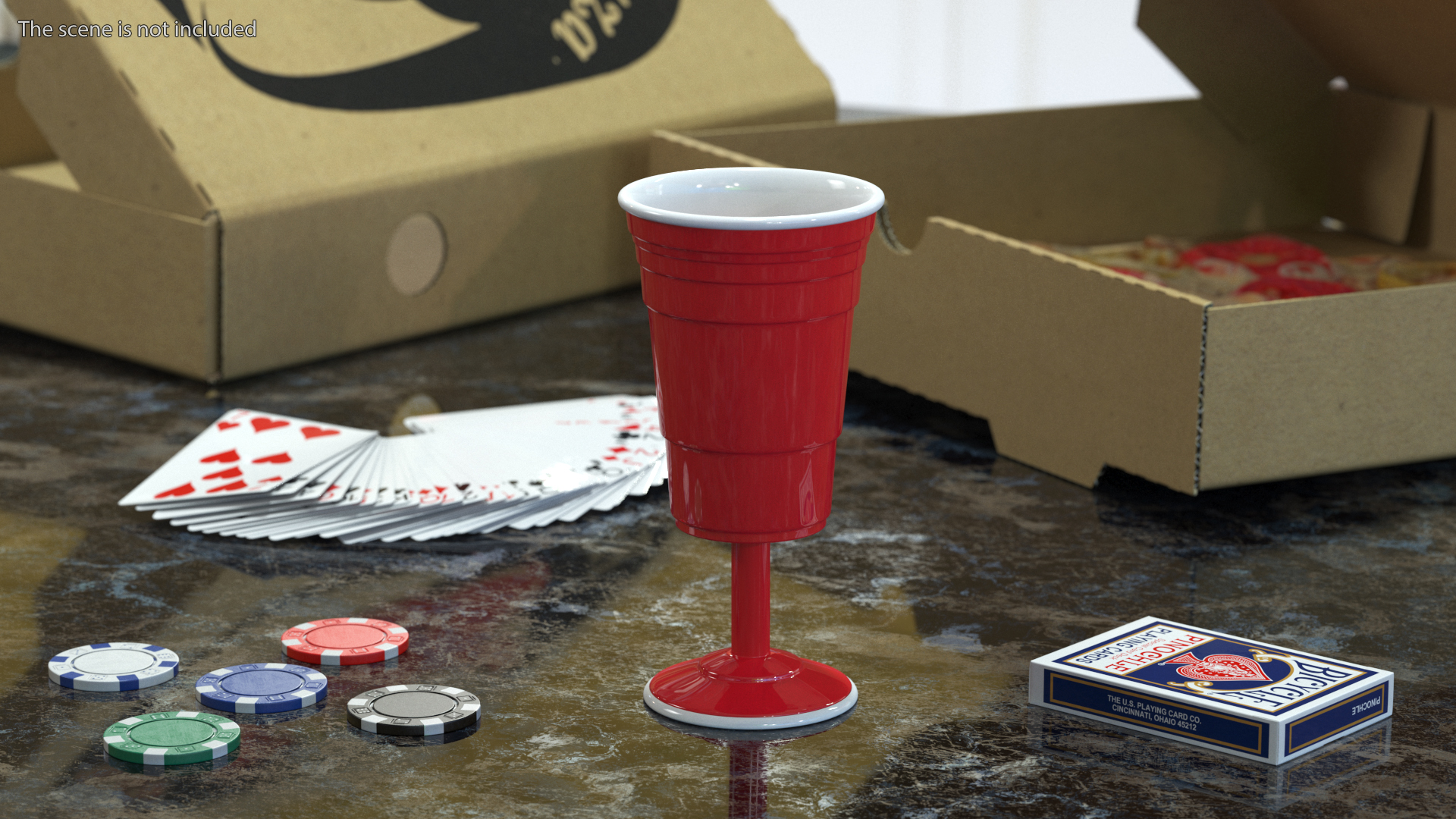 3D model Reusable Plastic Wine Cup