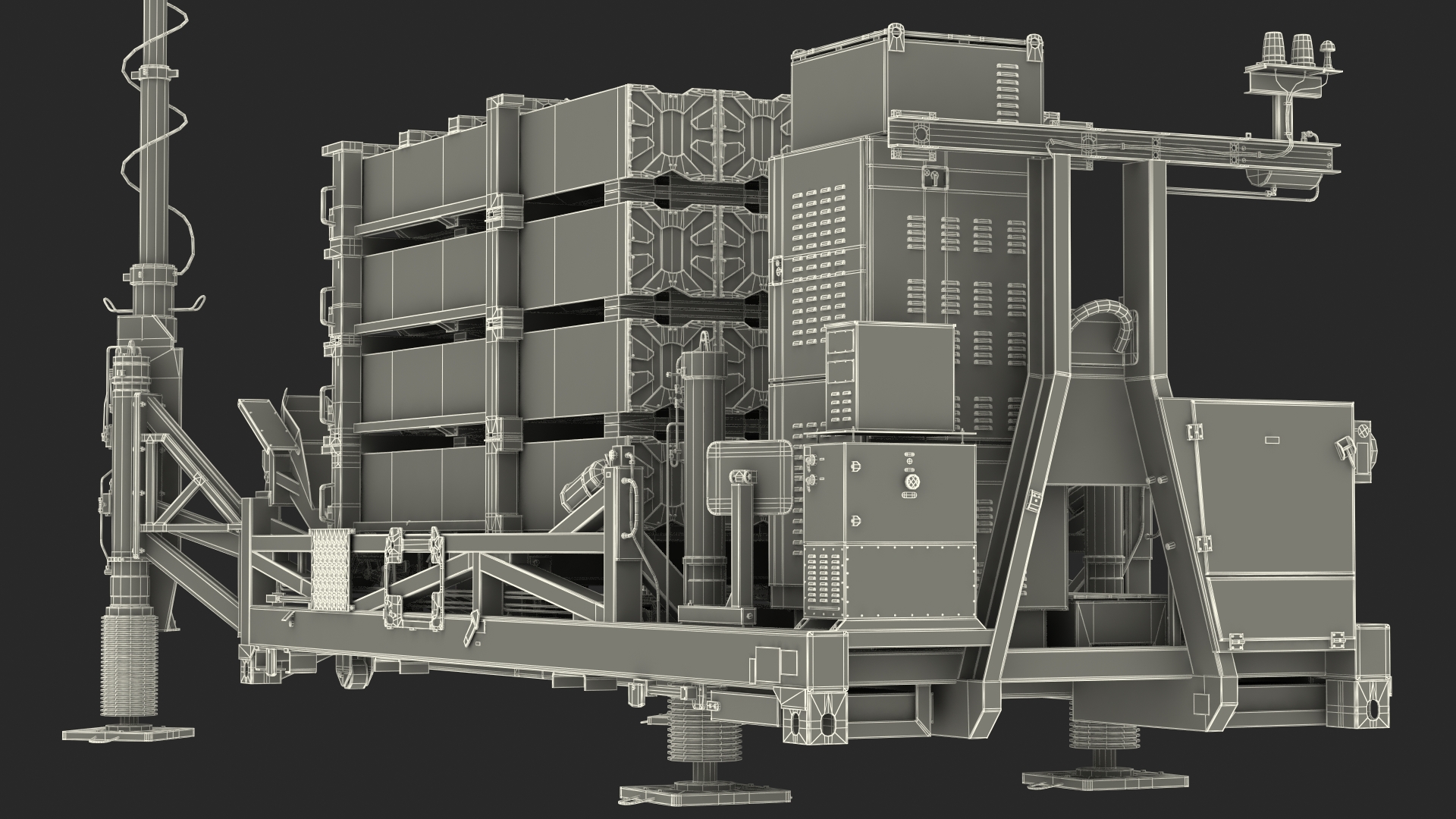 3D model Iron Dome Mobile Air Defense System