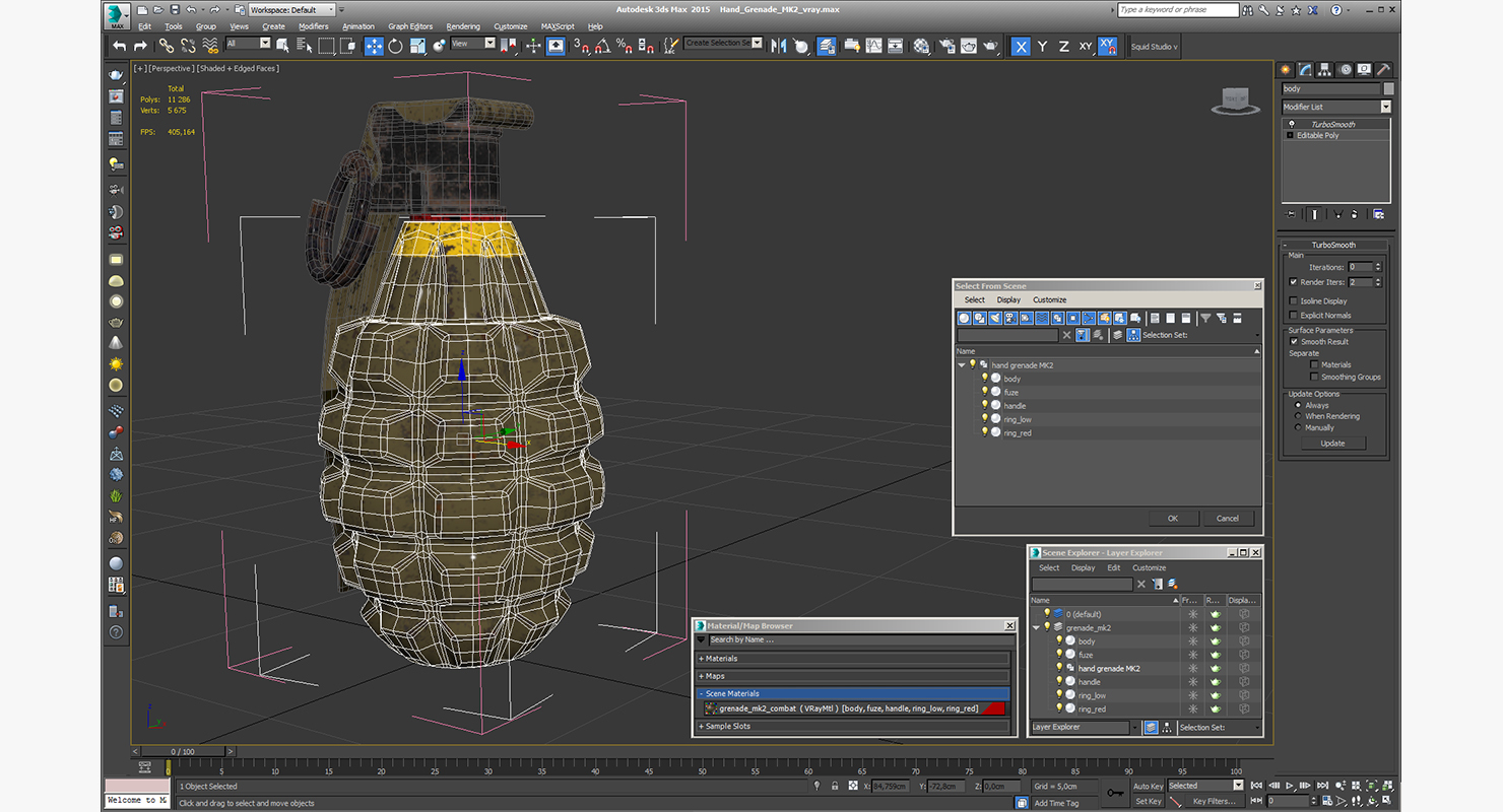 3D Hand Grenade MK2