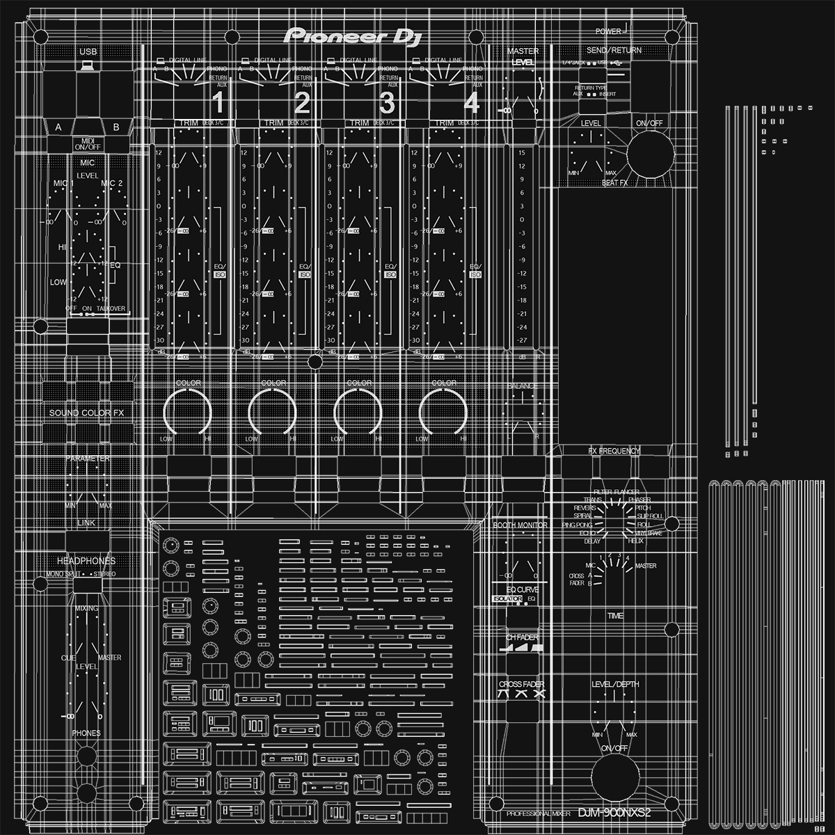 3D All In One Digital DJ System Pioneer