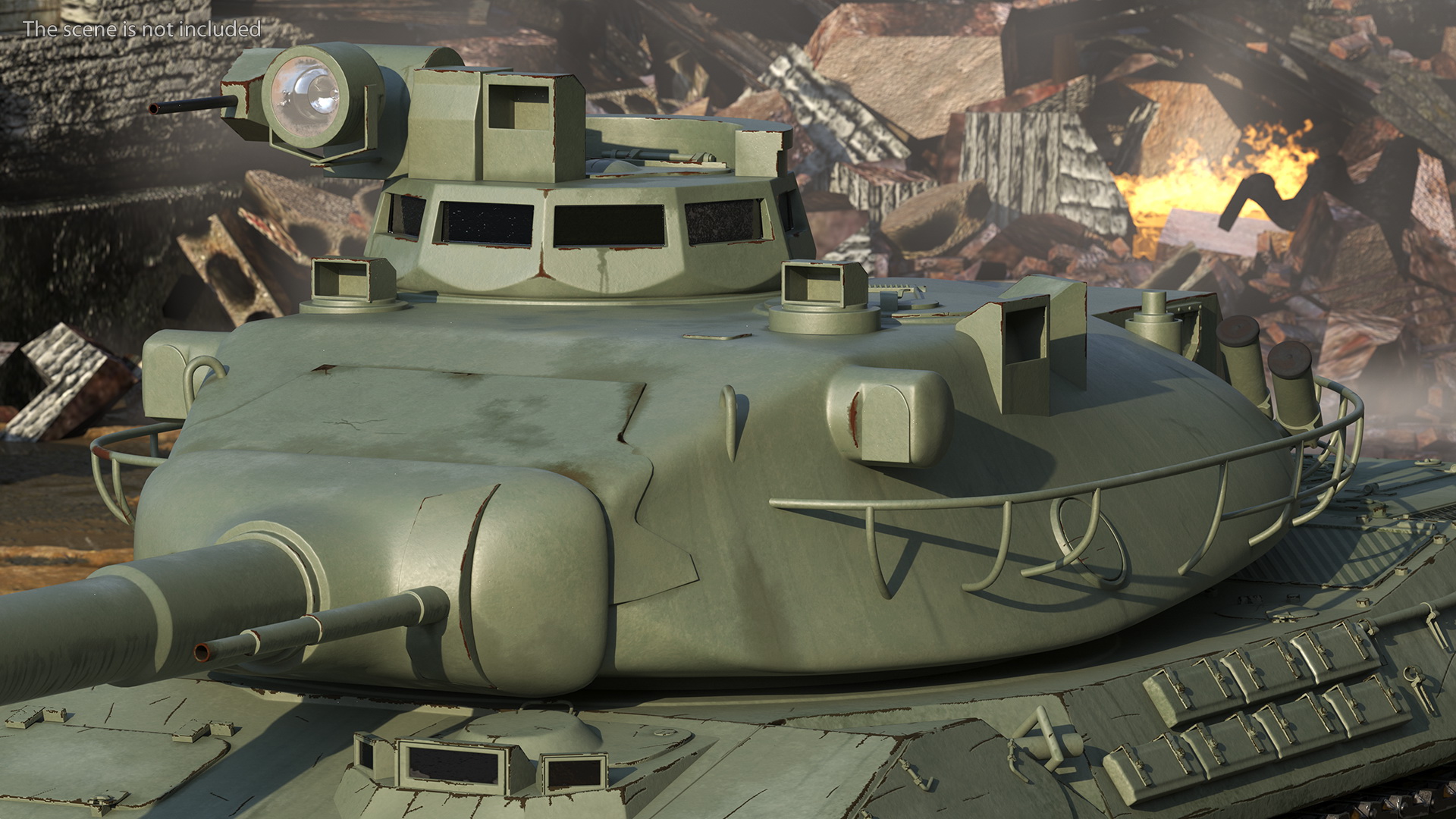 3D model French AMX-30 Rigged