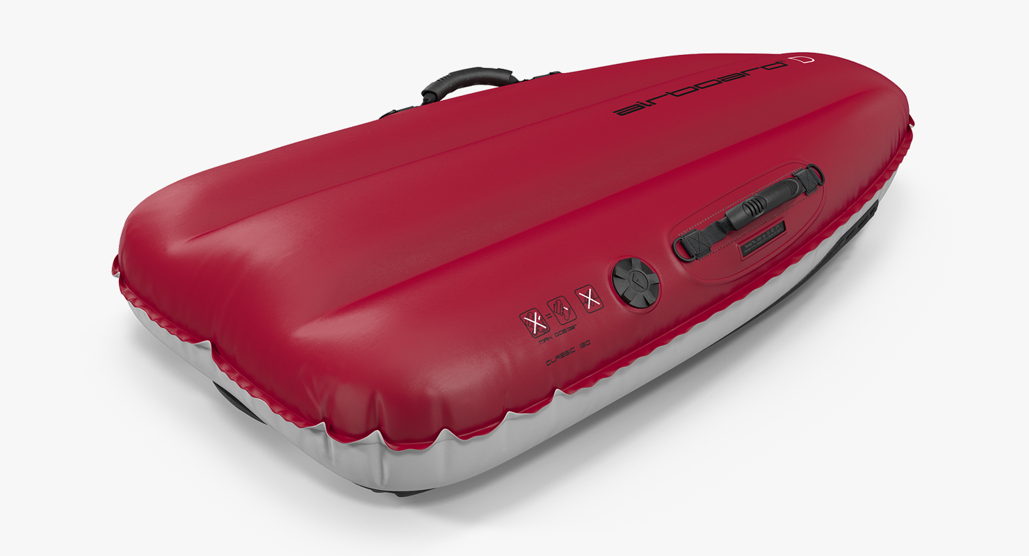 Big Air Inflatable Sled Red 3D