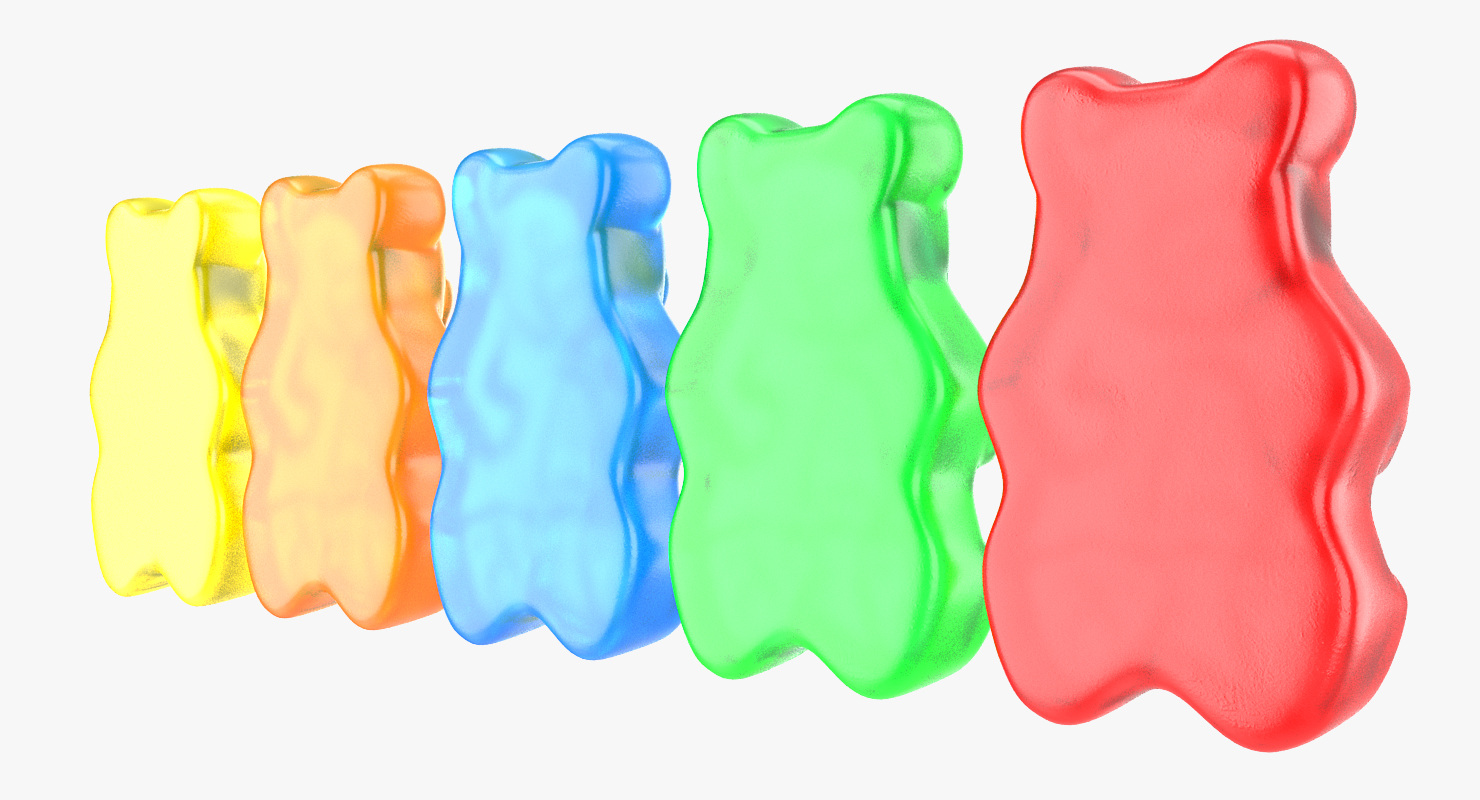 3D model Gummi Bears Set