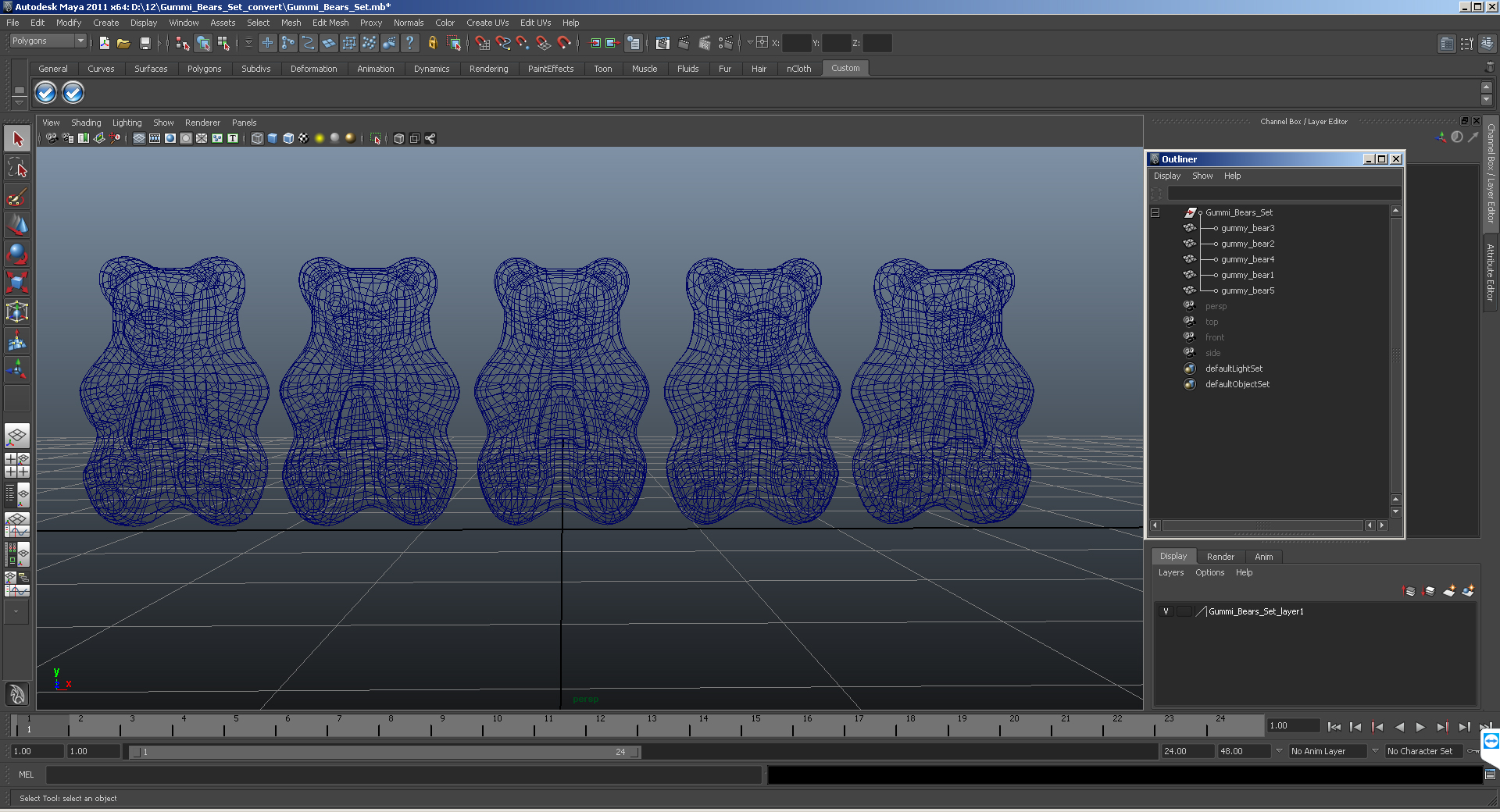 3D model Gummi Bears Set