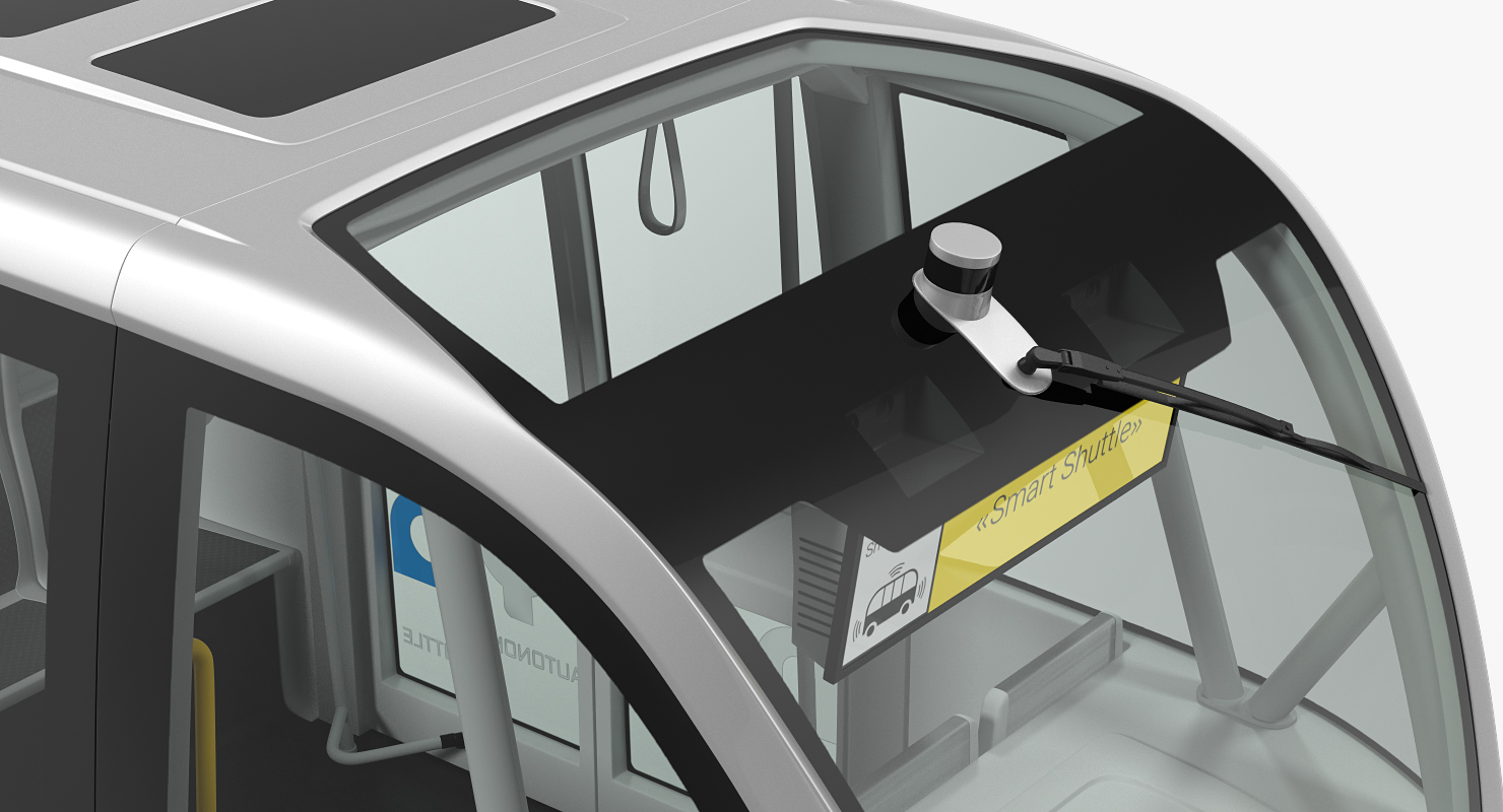 3D model Autonomous Electric Vehicle Navya Arma Rigged