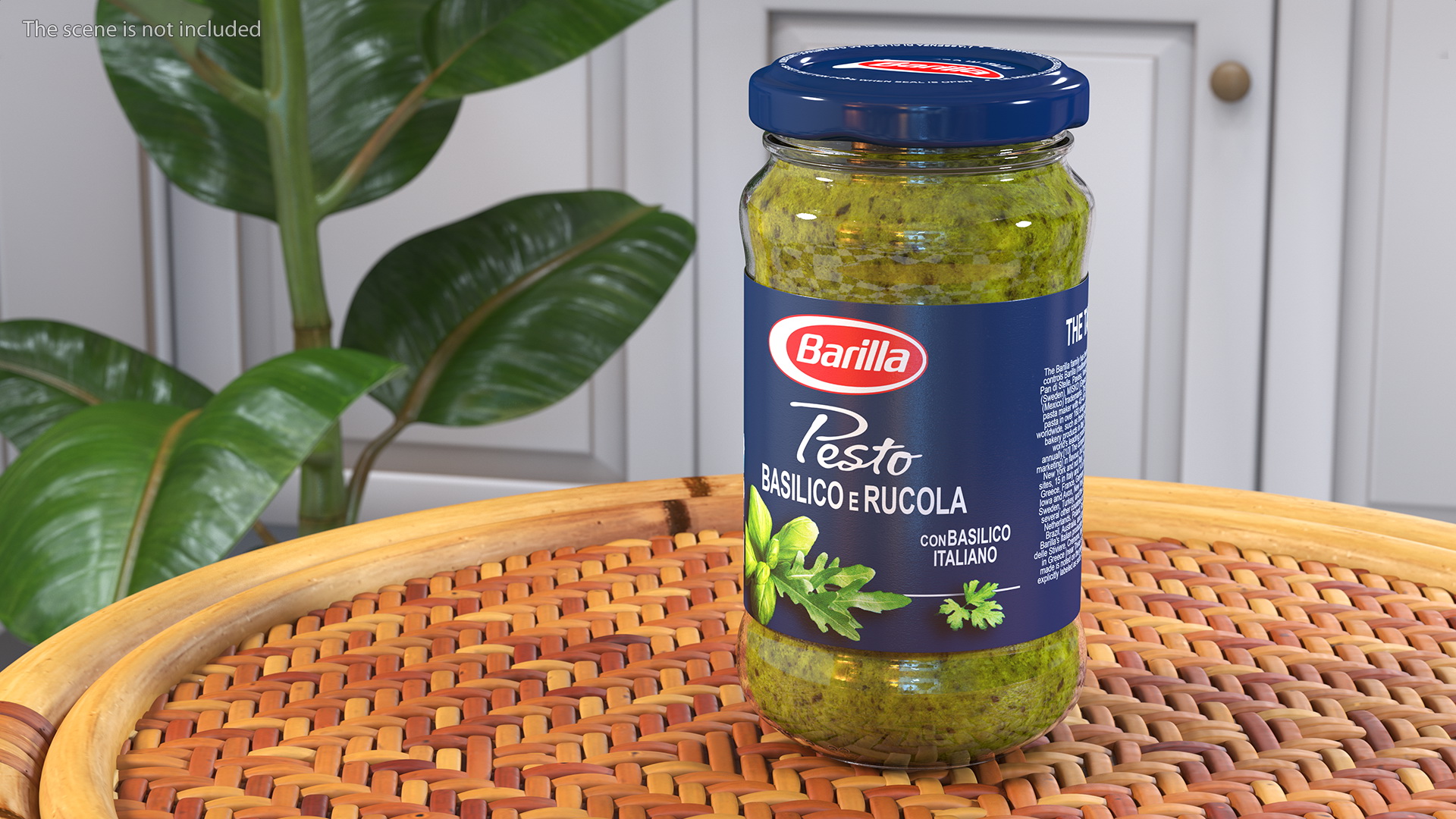 3D model Barilla Pesto Basilico Rucola 190 g