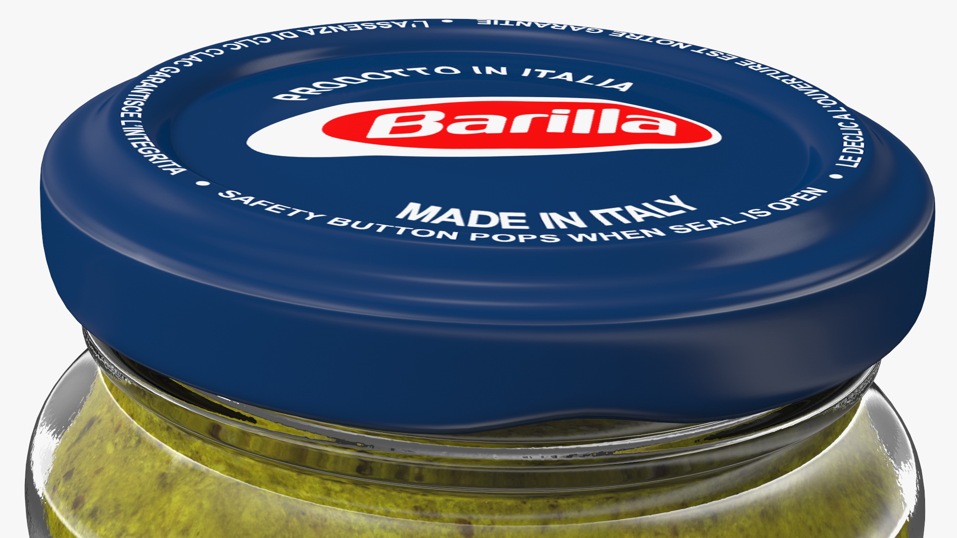 3D model Barilla Pesto Basilico Rucola 190 g